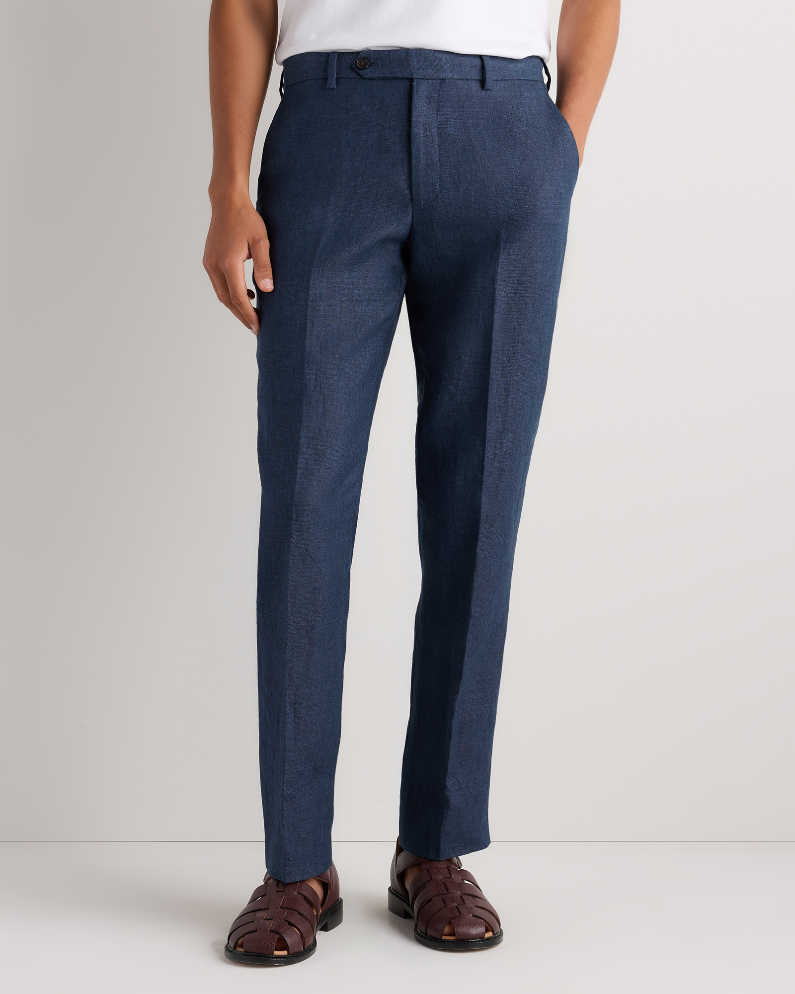 lined dress pants mens Men's Black
