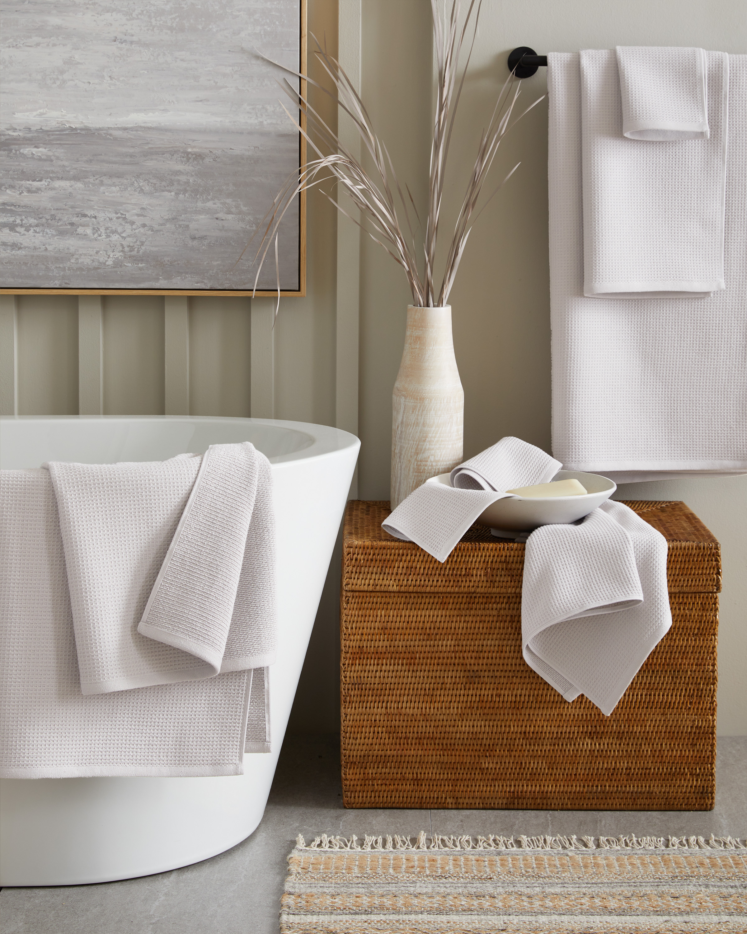Towels WaffleTerry Silver Bundle 3144