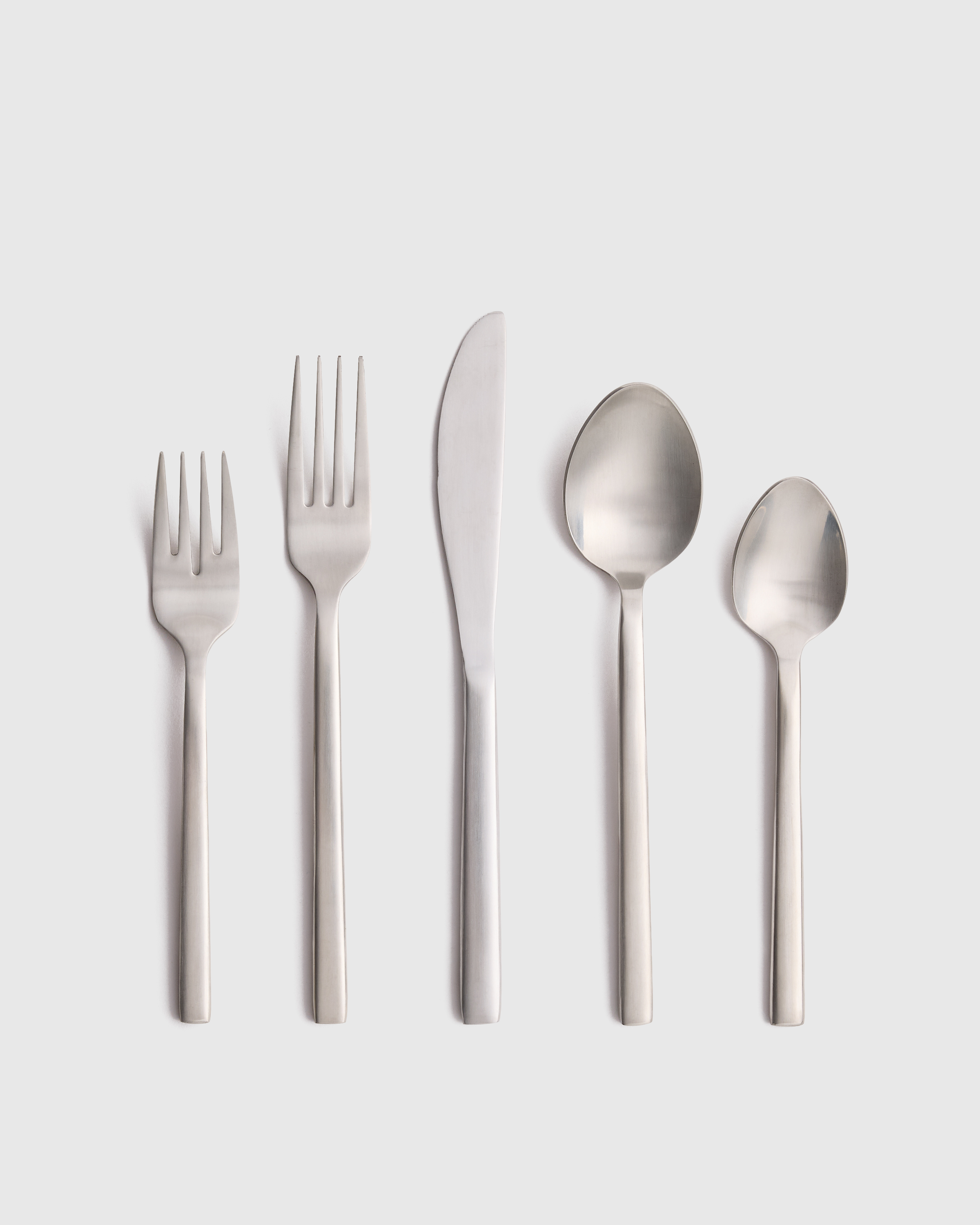 Brushed Stainless Steel Arezzo 20 Piece Flatware Set 