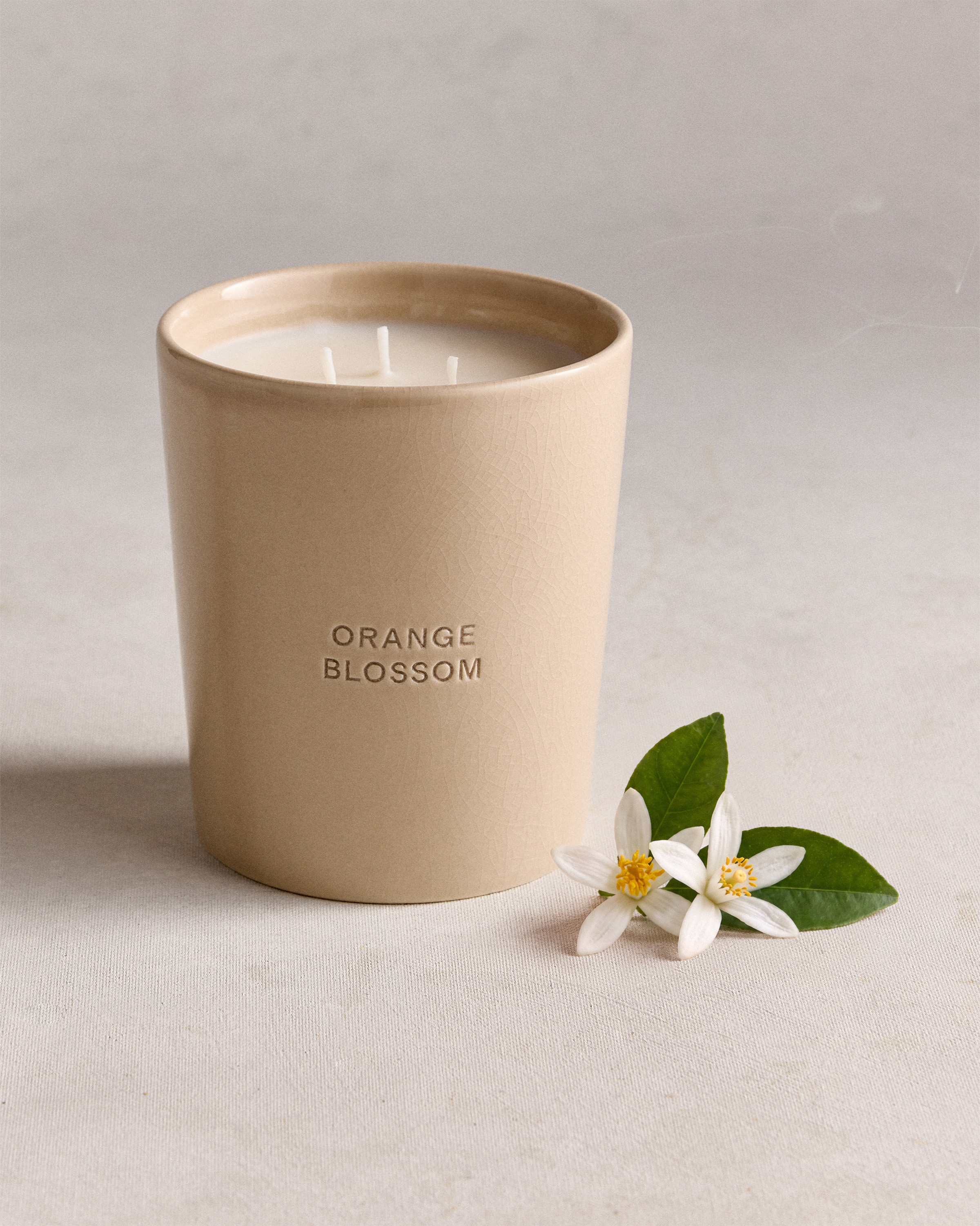 No Color Orange Blossom 3-Wick Luxury Candle