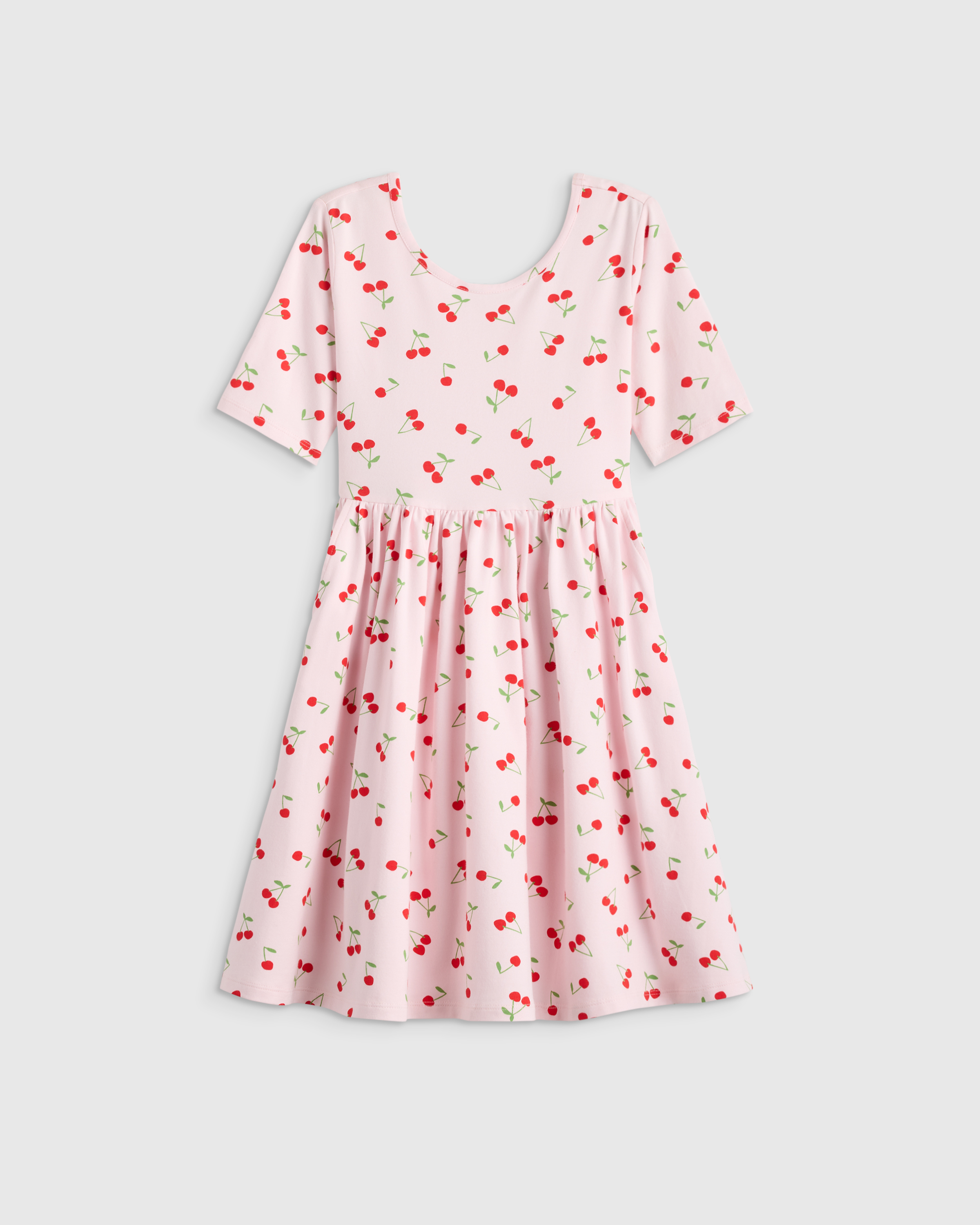 Sweet Cherries Organic Cotton Skater Dress 