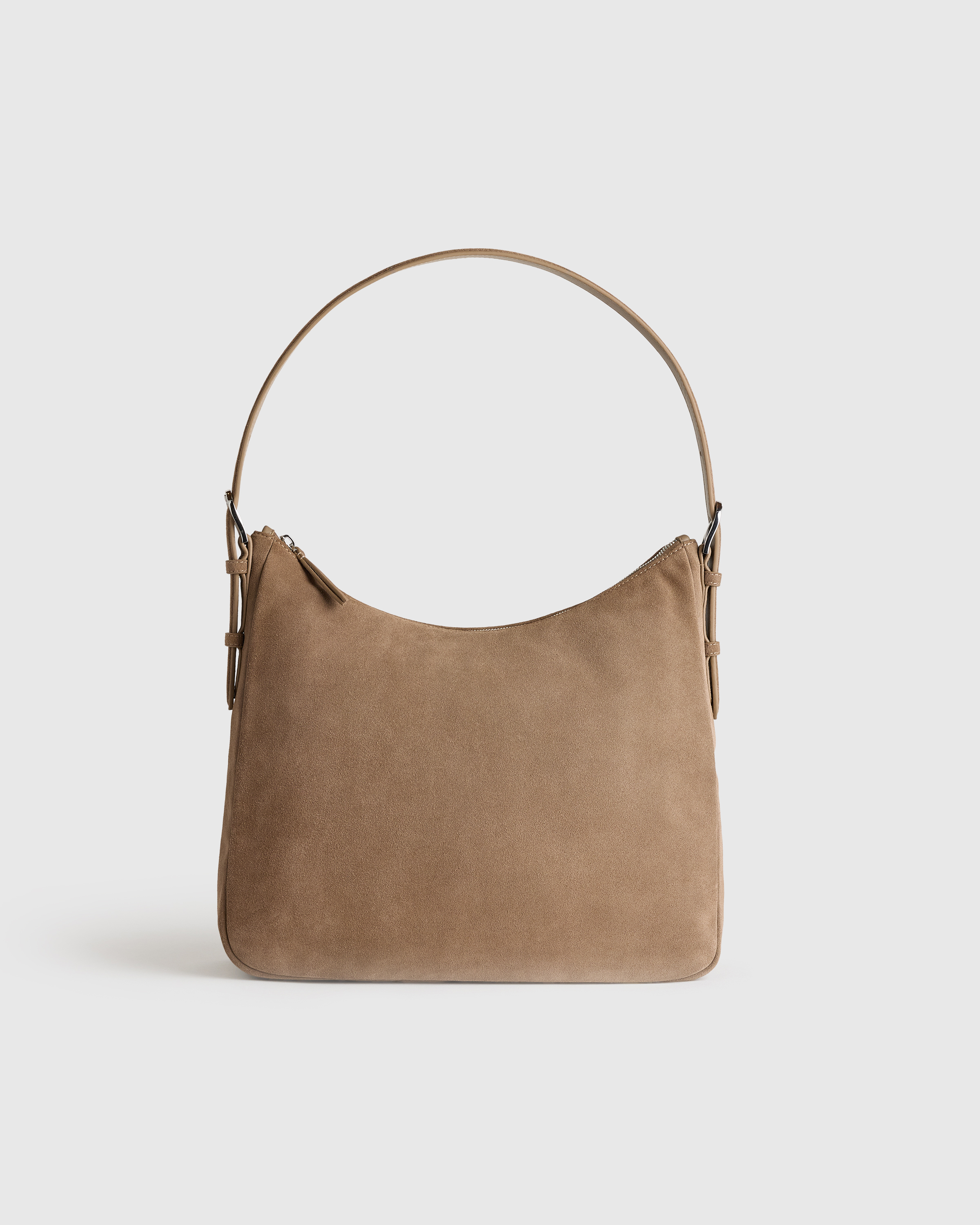 Pebble Sutton Suede Shoulder Bag