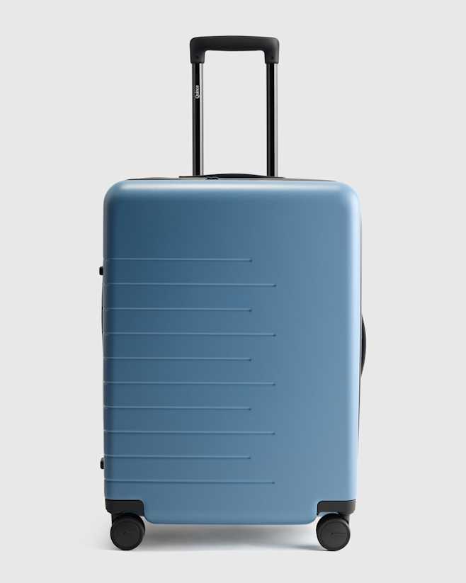 Blue Expandable Medium Check-In Suitcase