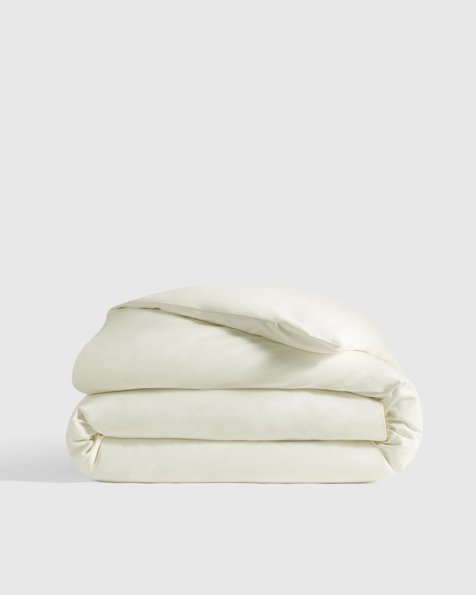 Organic Crisp Percale Duvet Cover - King/Cal King - White