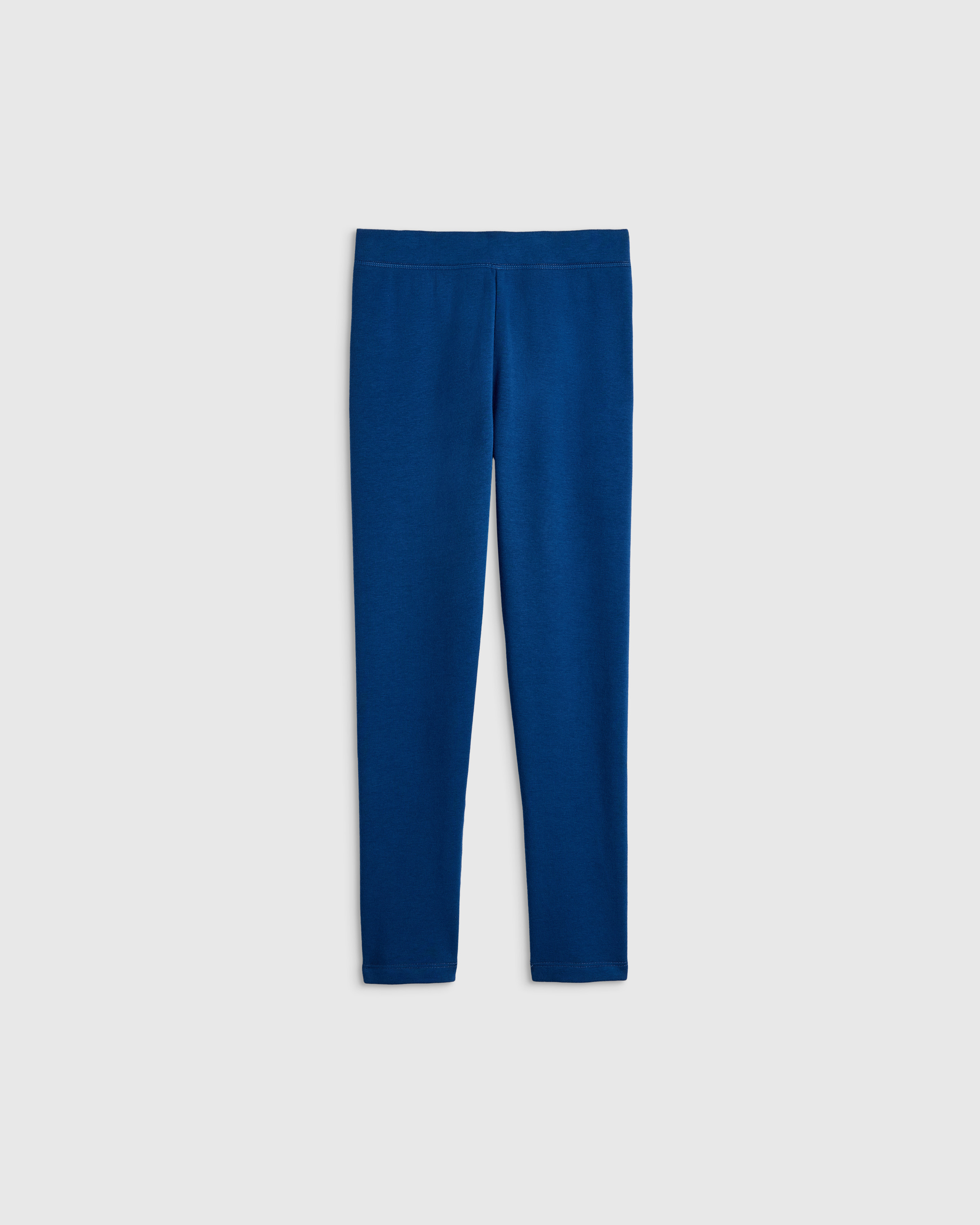 Quince Kids' Fleece Lined Legging In Blue