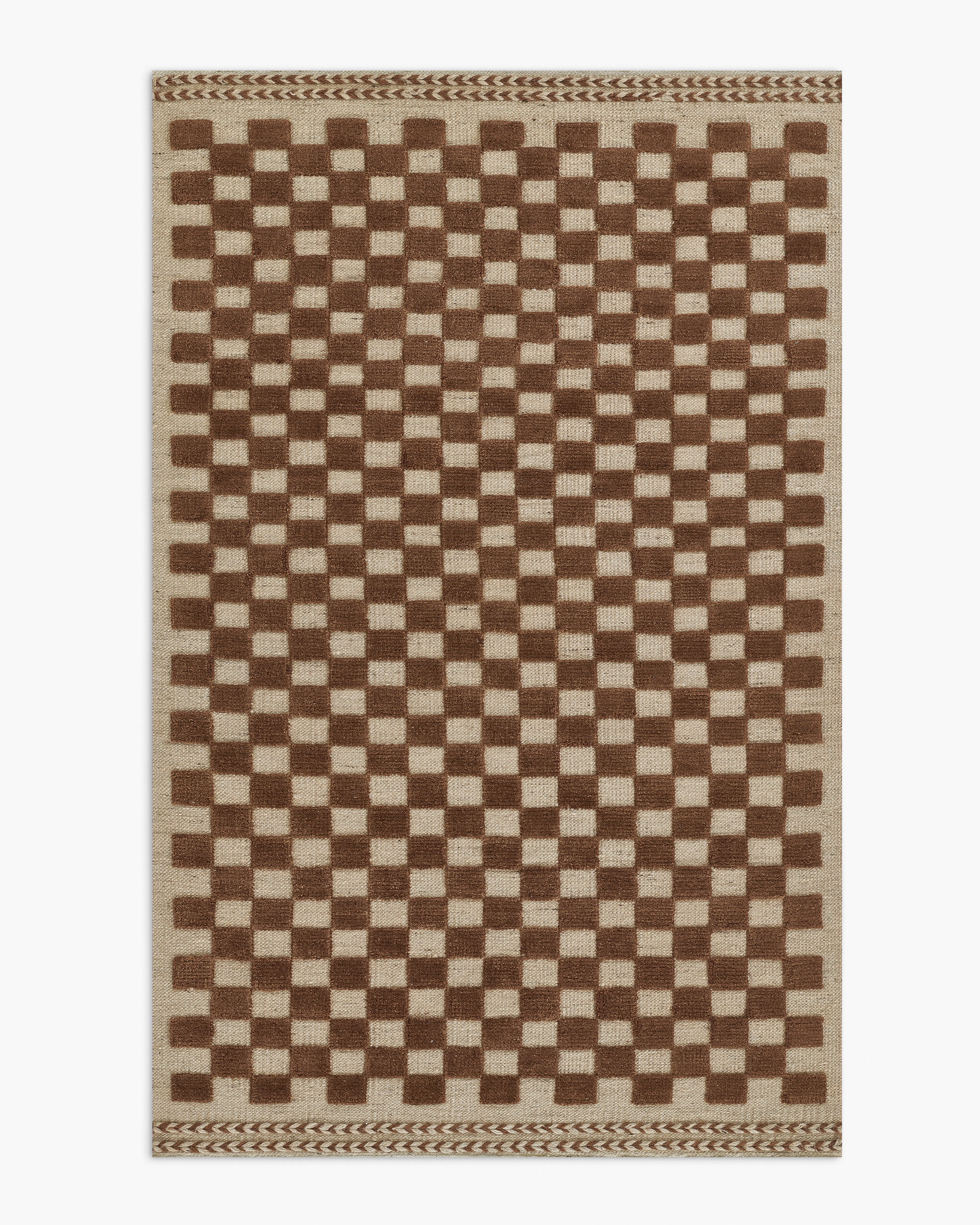 Brown Romy Handwoven Wool Rug
