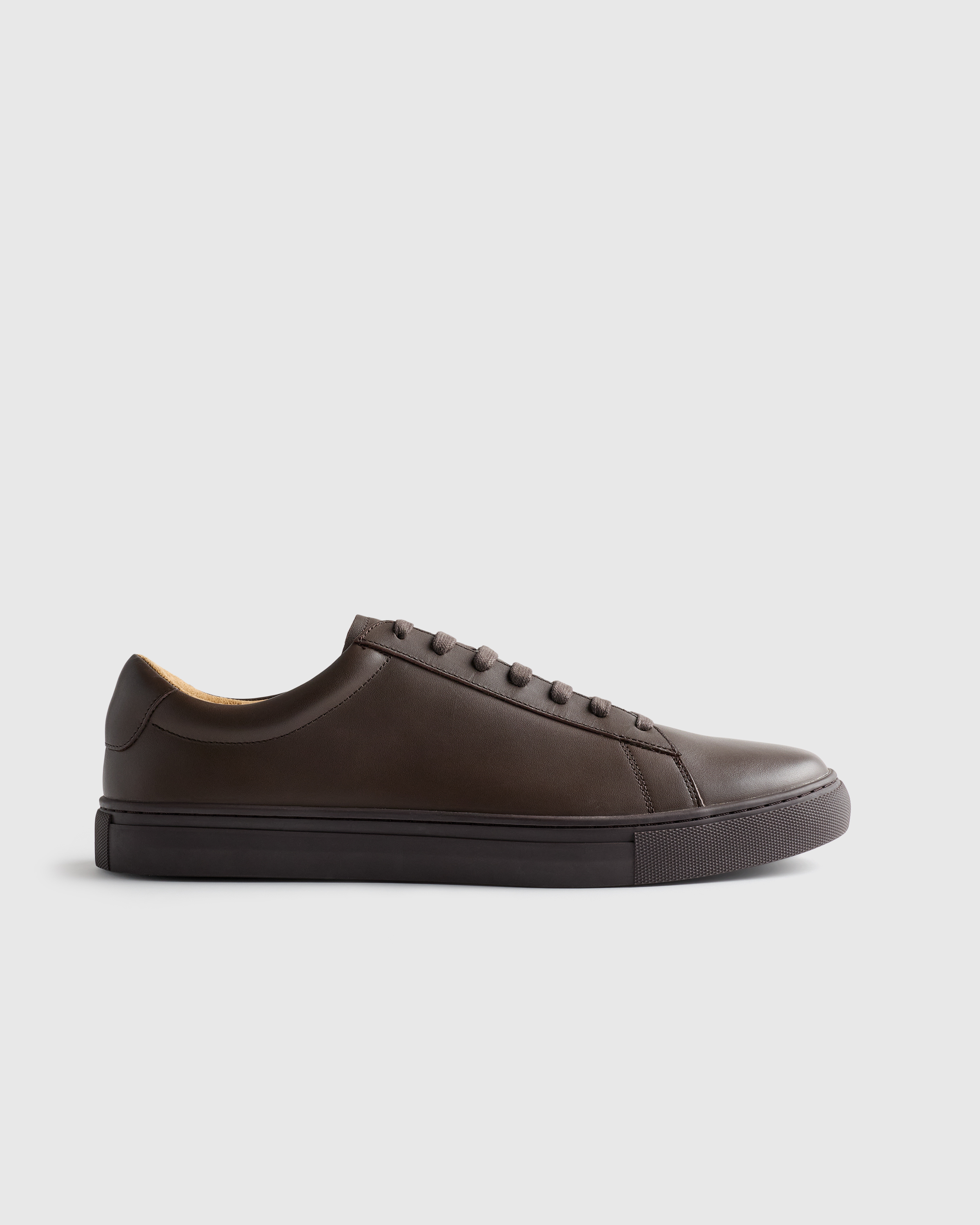 Espresso Brown Baskets de tous les jours en cuir italien