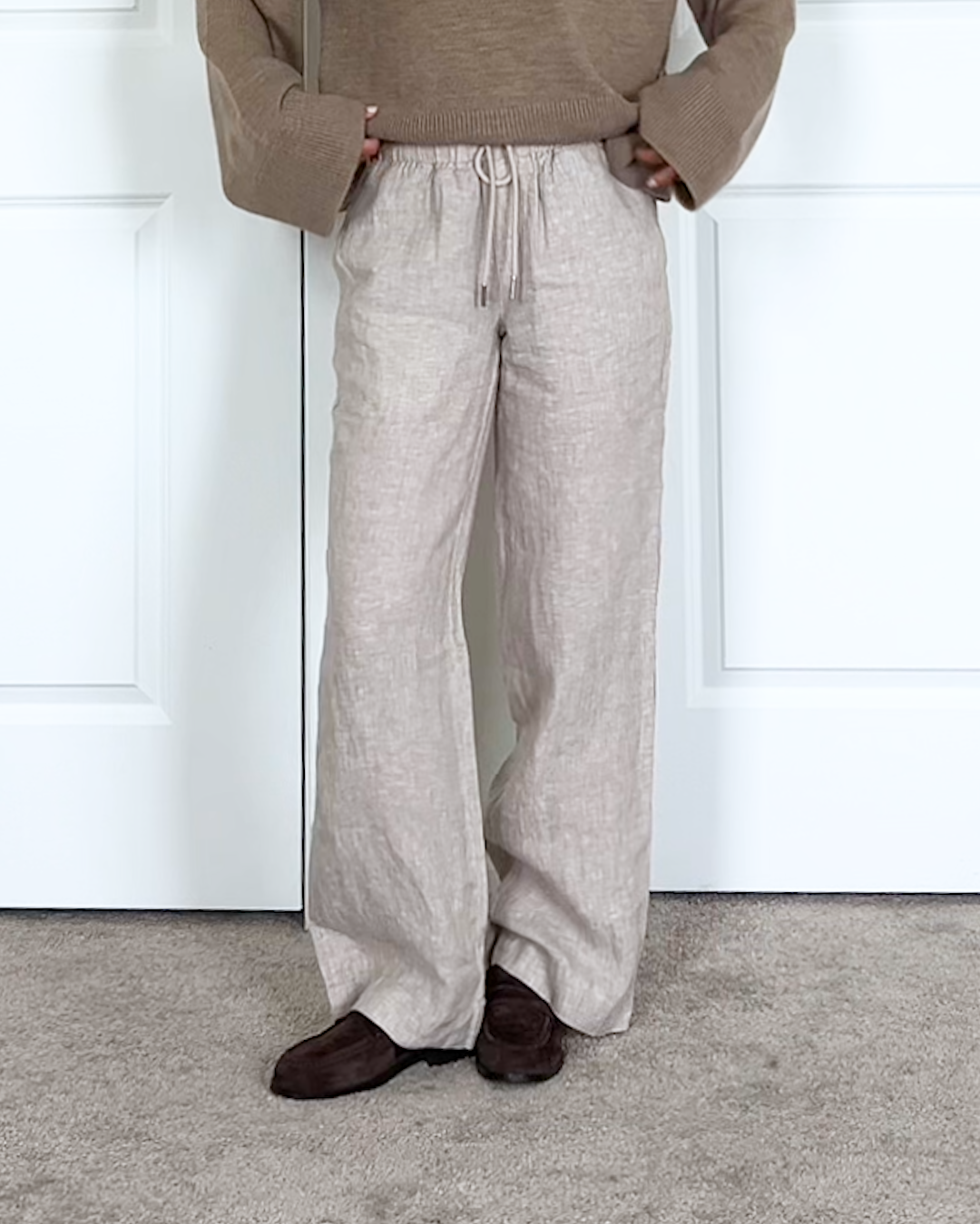 100- European Linen Wide Leg Pants Flax Gabby Crays 4x5 Thumbnail