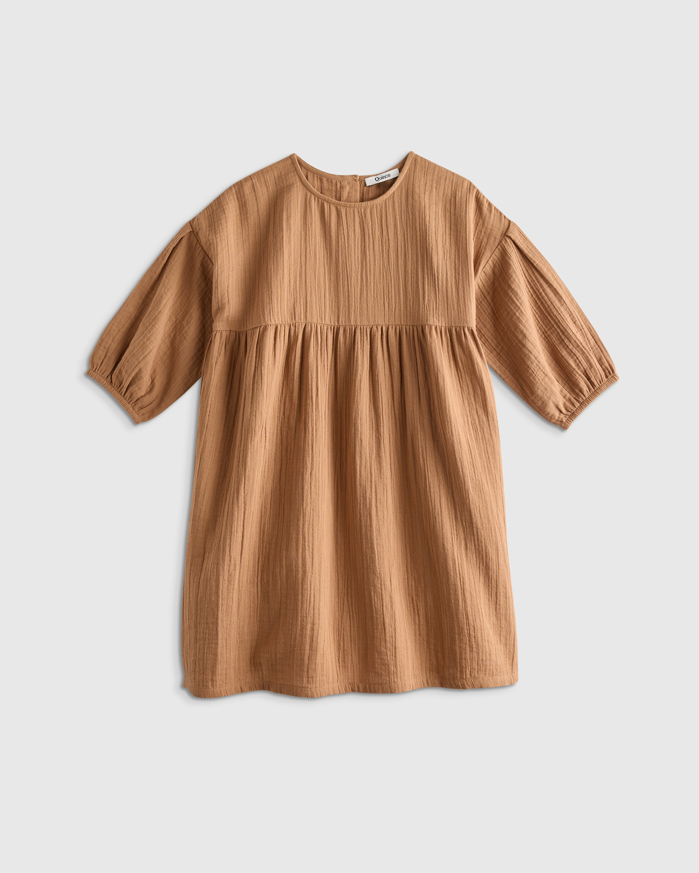 Toasted Coconut 100% Organic Cotton Gauze Dress