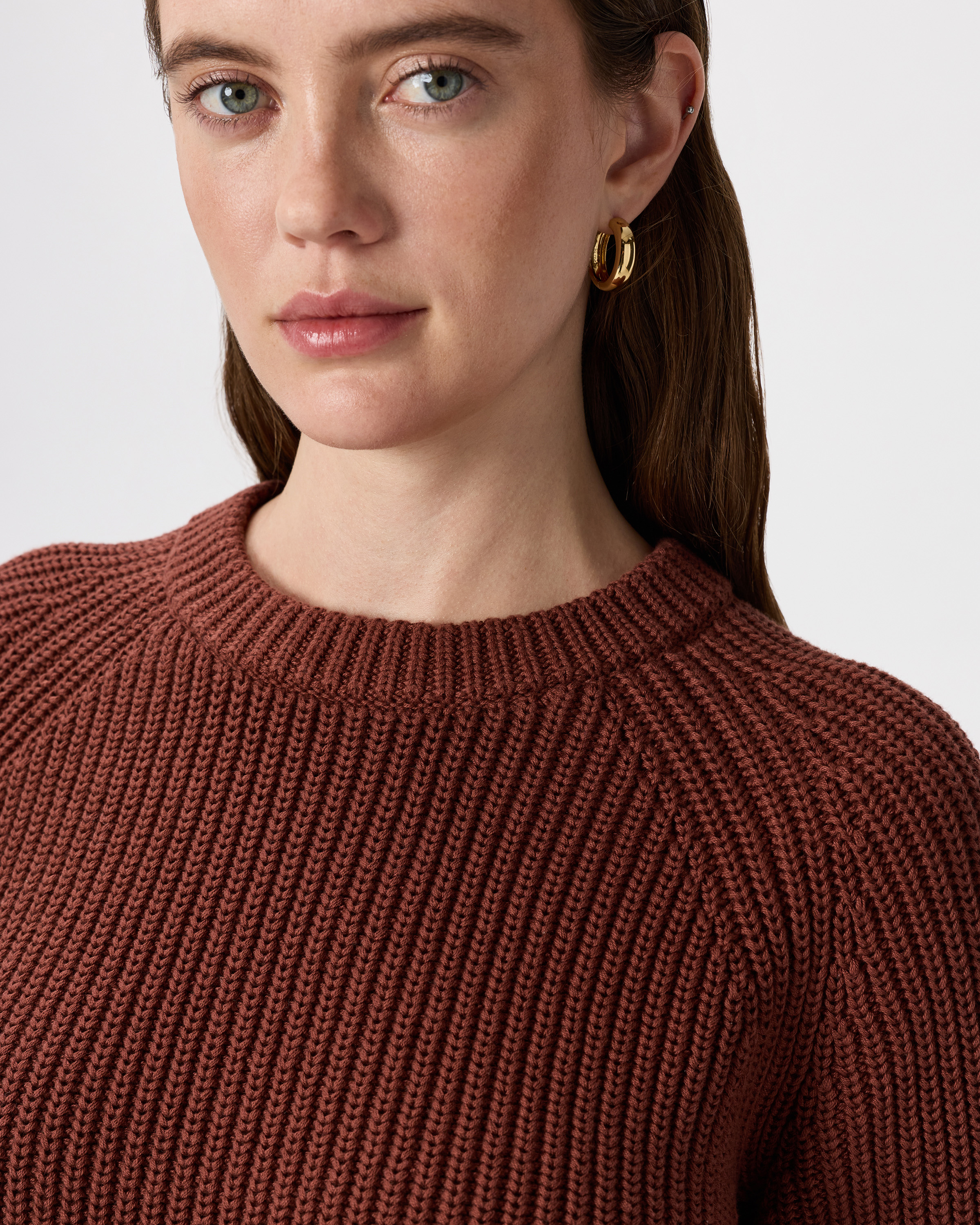 100% Organic Cotton Fisherman Crew Sweater