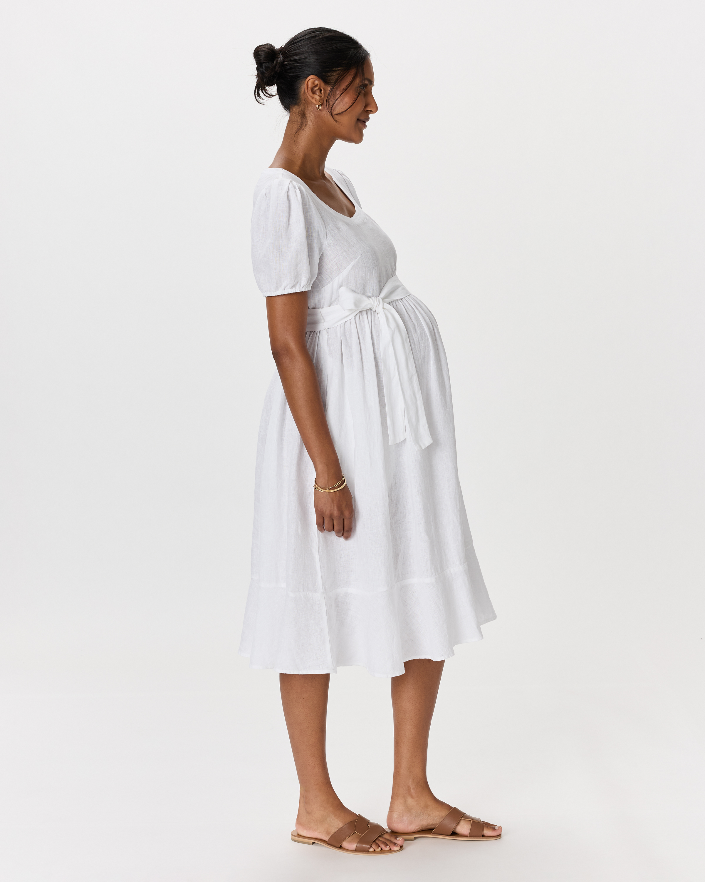 chinese dress ladies Linen Boho Dress  Knee Length, Loose Fit, Flowy Summer Outfit, Plus Size Available