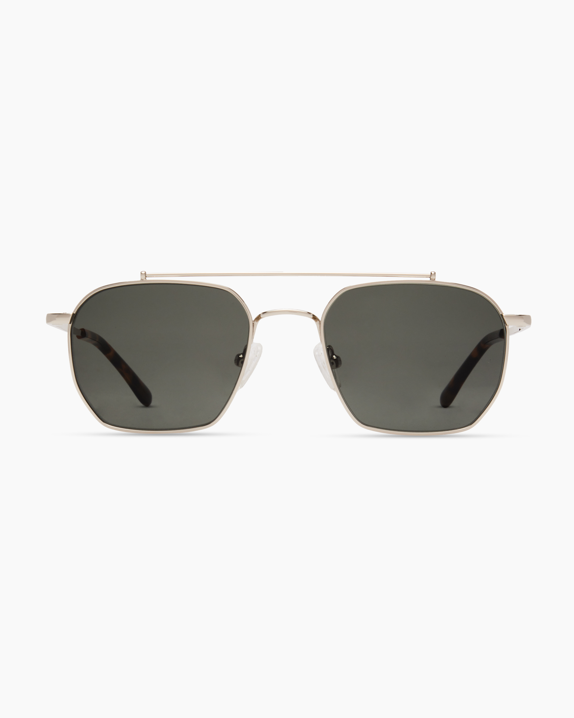 Quince Baja Polarized Stainless Steel Sunglasses In Silver With Green Lens