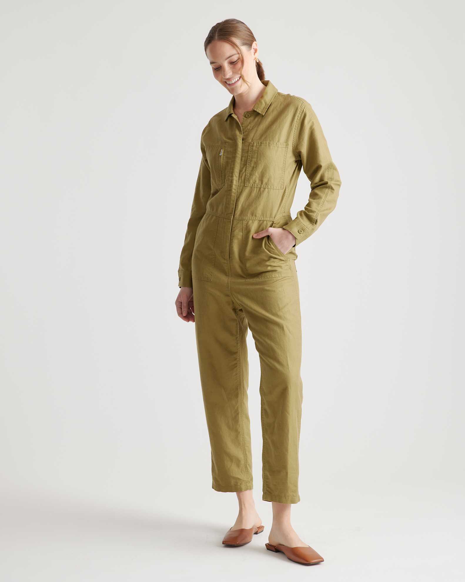 Tencel Jersey Wide Leg Jumpsuit