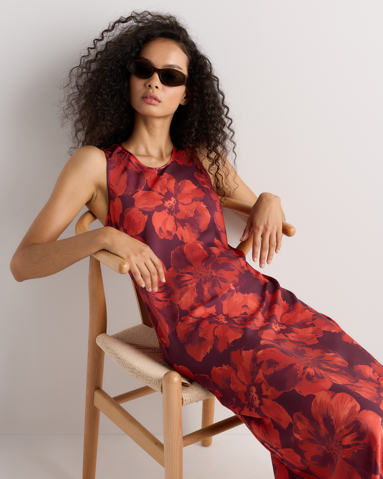 quince silk midi dress Quince Women's Stretch Silk Tank Top Midi Dress, Washable, Hypo-allergenic, Thermoregulating, Size XS, Black