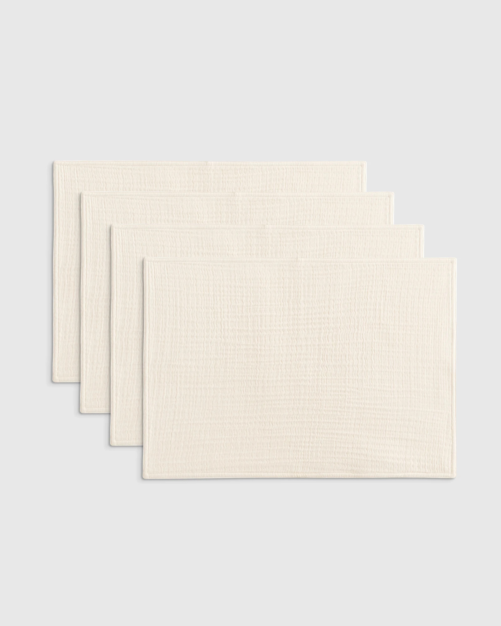 Organic Cotton Gauze Placemats, Set of 4 - Undyed