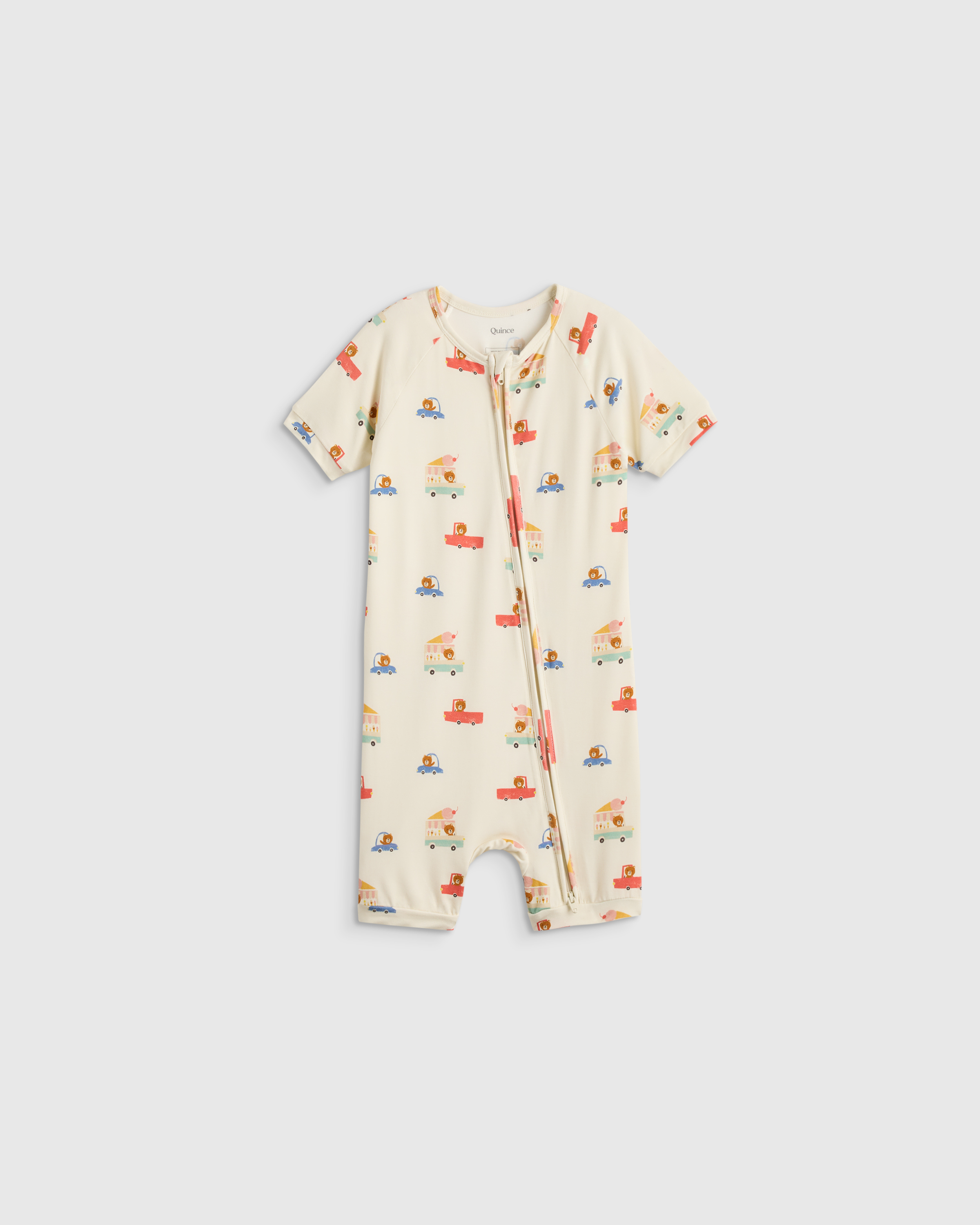 Ice Cream Bears Bamboo Shortie Onesie Pajama