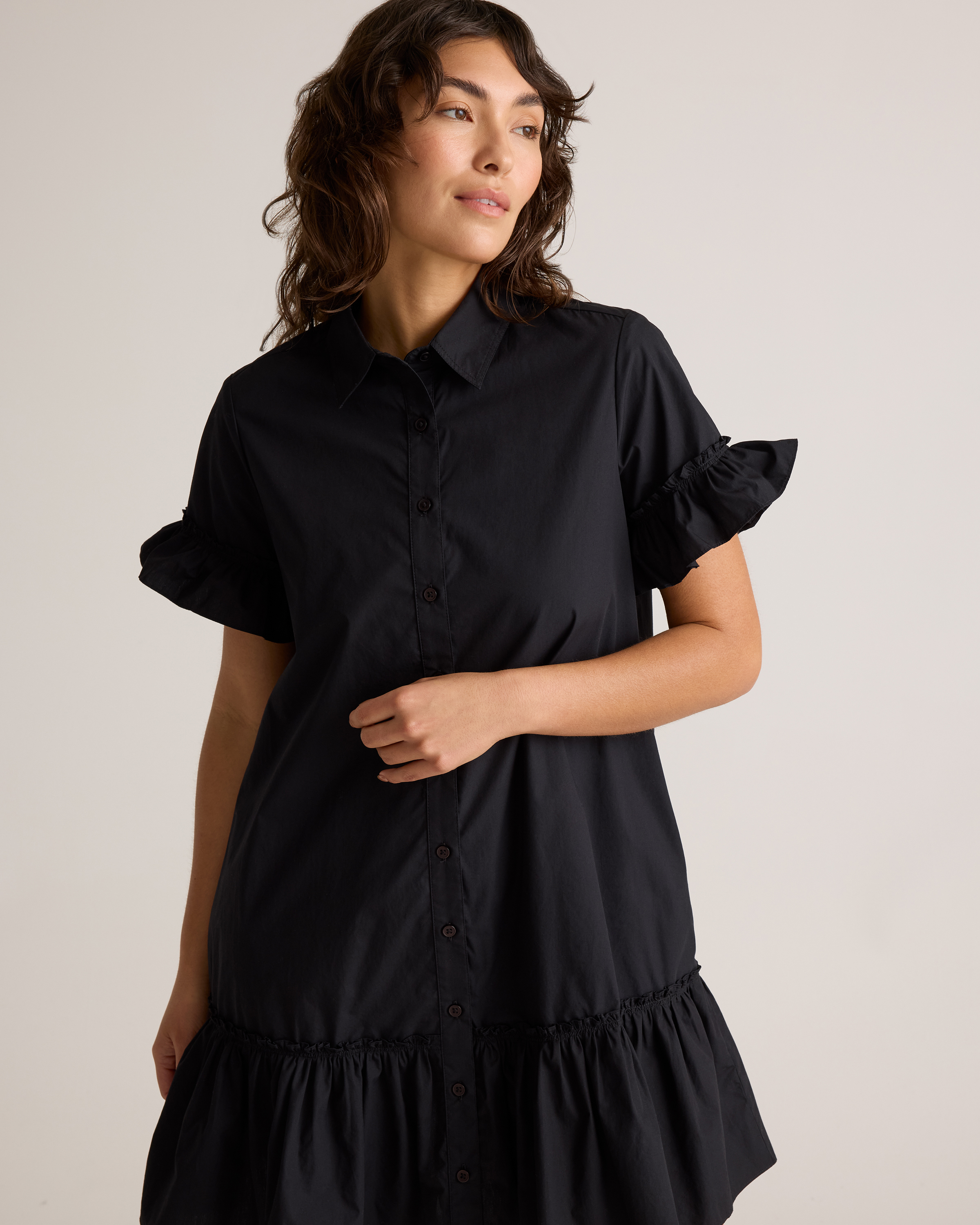 black cotton shirt dress women Women's Cotton T-Shirt Dress White / XL