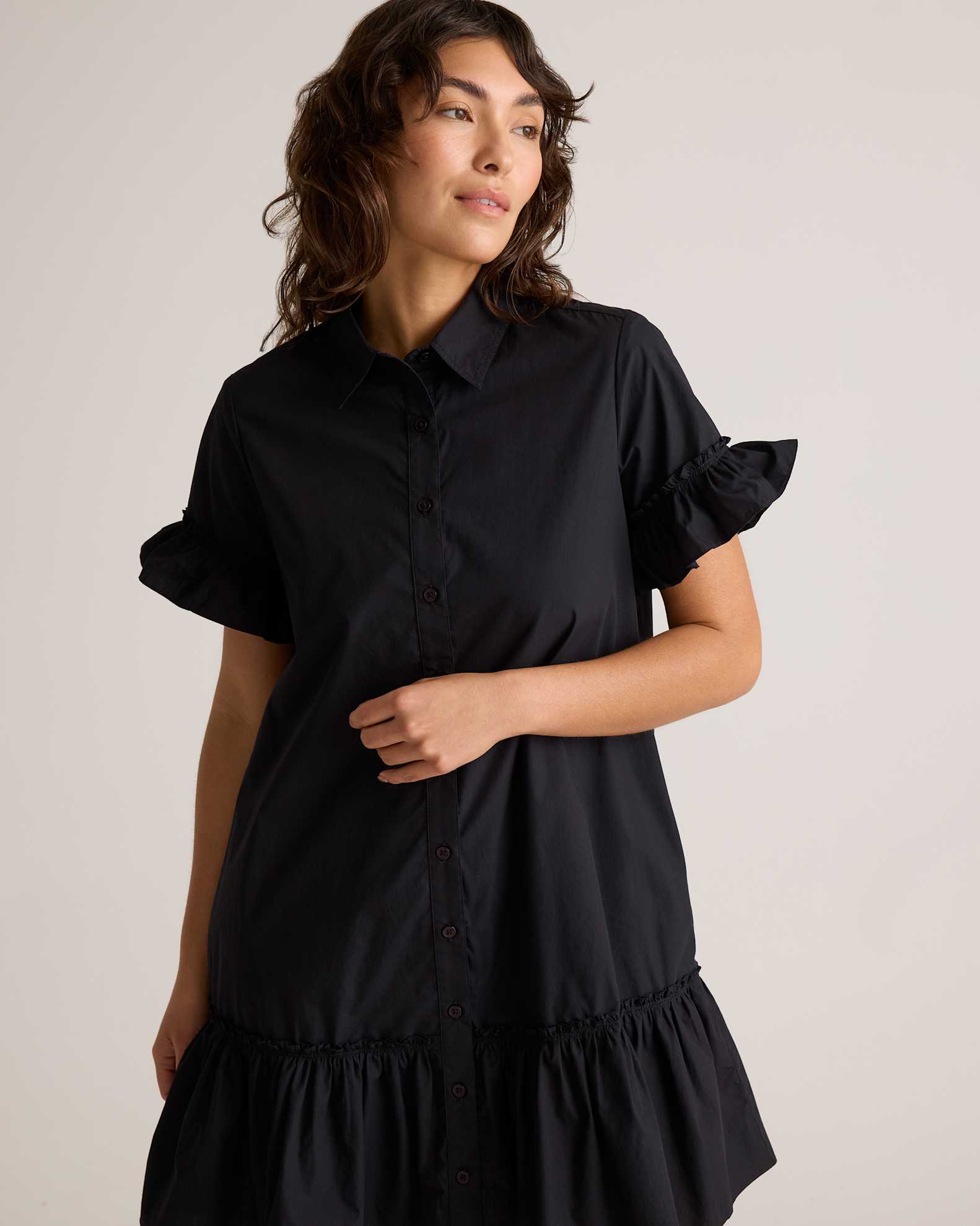 black cotton shirt dress women Women's Cotton T-Shirt Dress White / XL