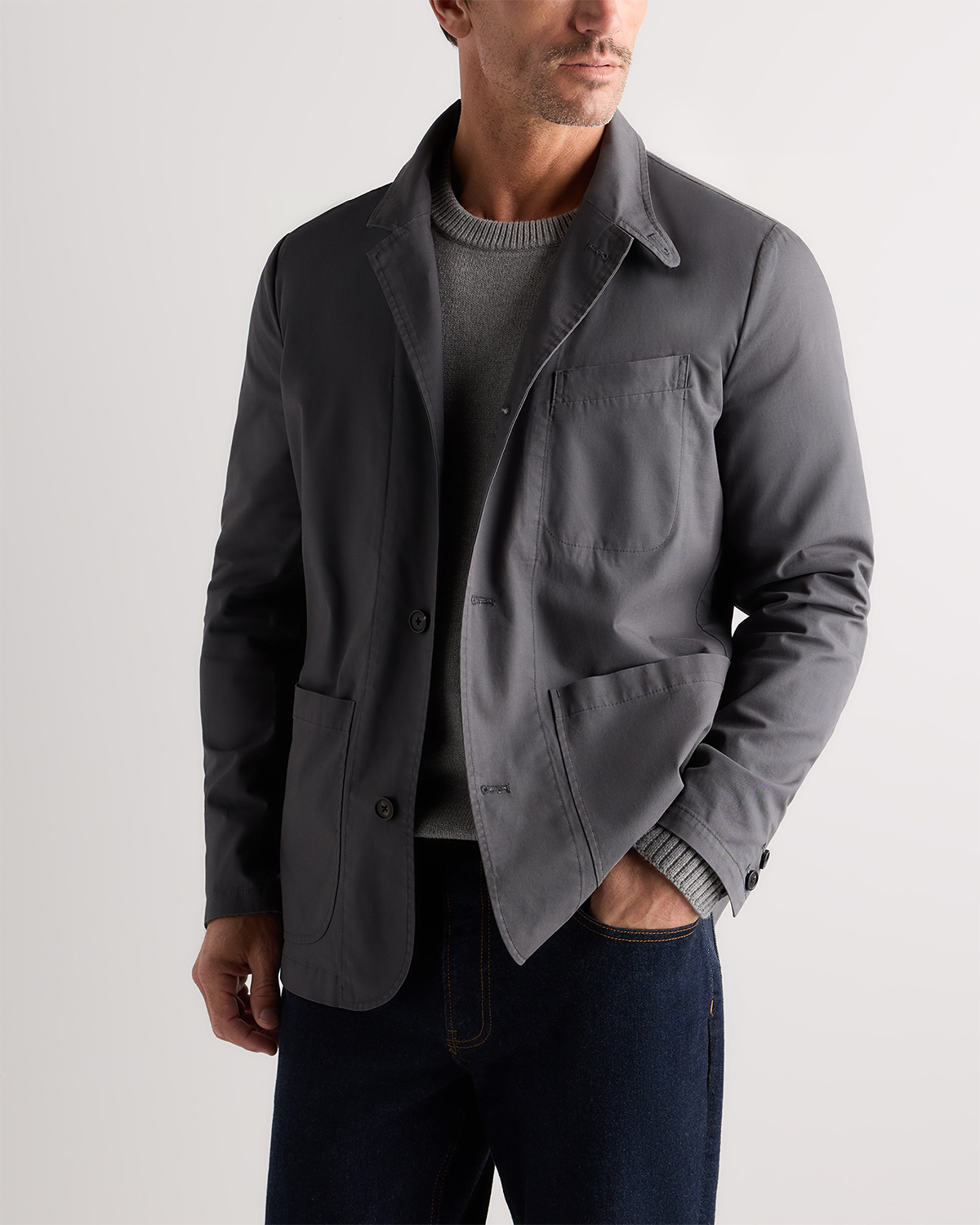テーラードジャケット BUENA VISTA DOTS UNCONSTRUCTED JACKET Men's Organic Twill Unstructured Blazer