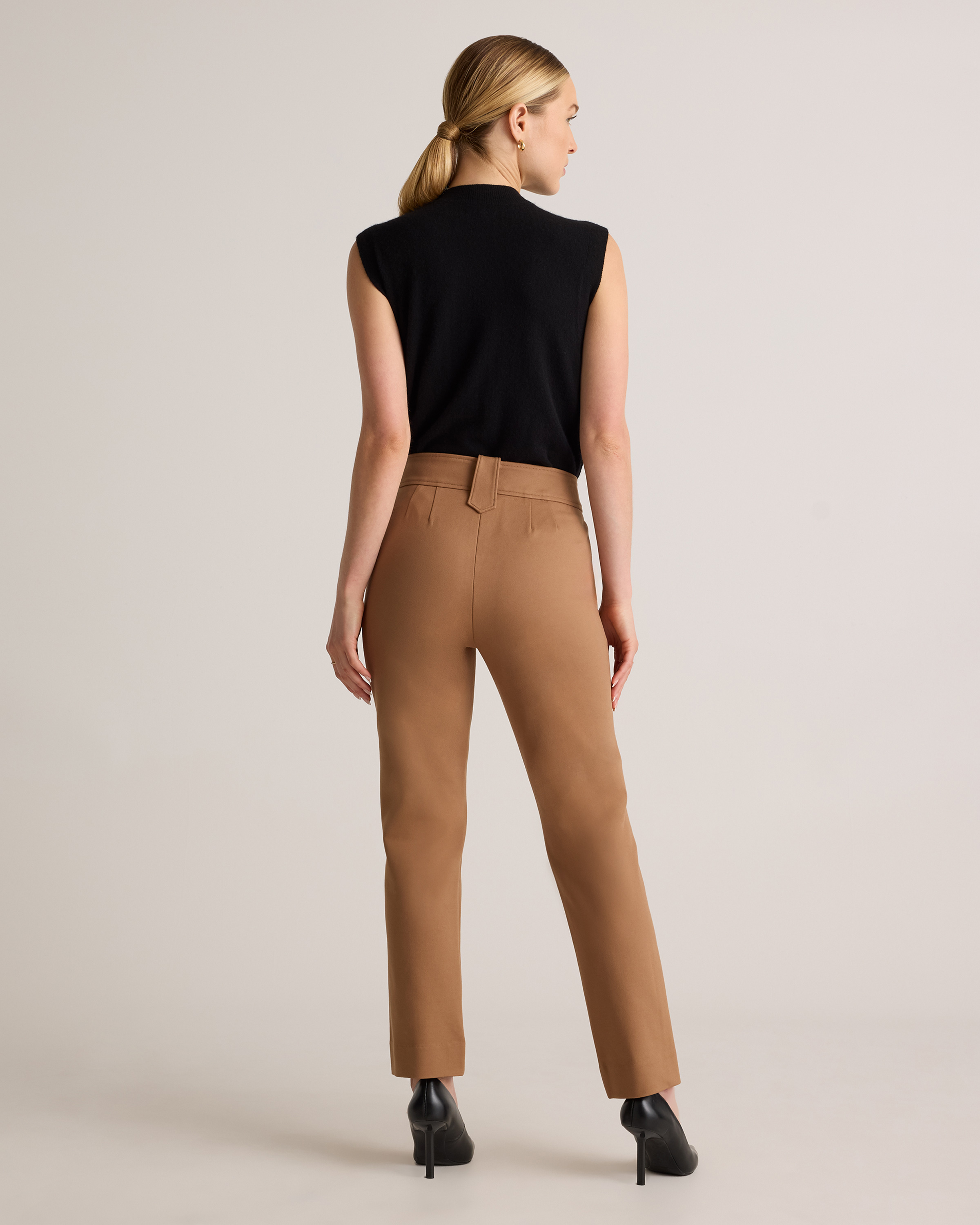 Ultra-Stretch Ponte Straight Leg Mariner Pants