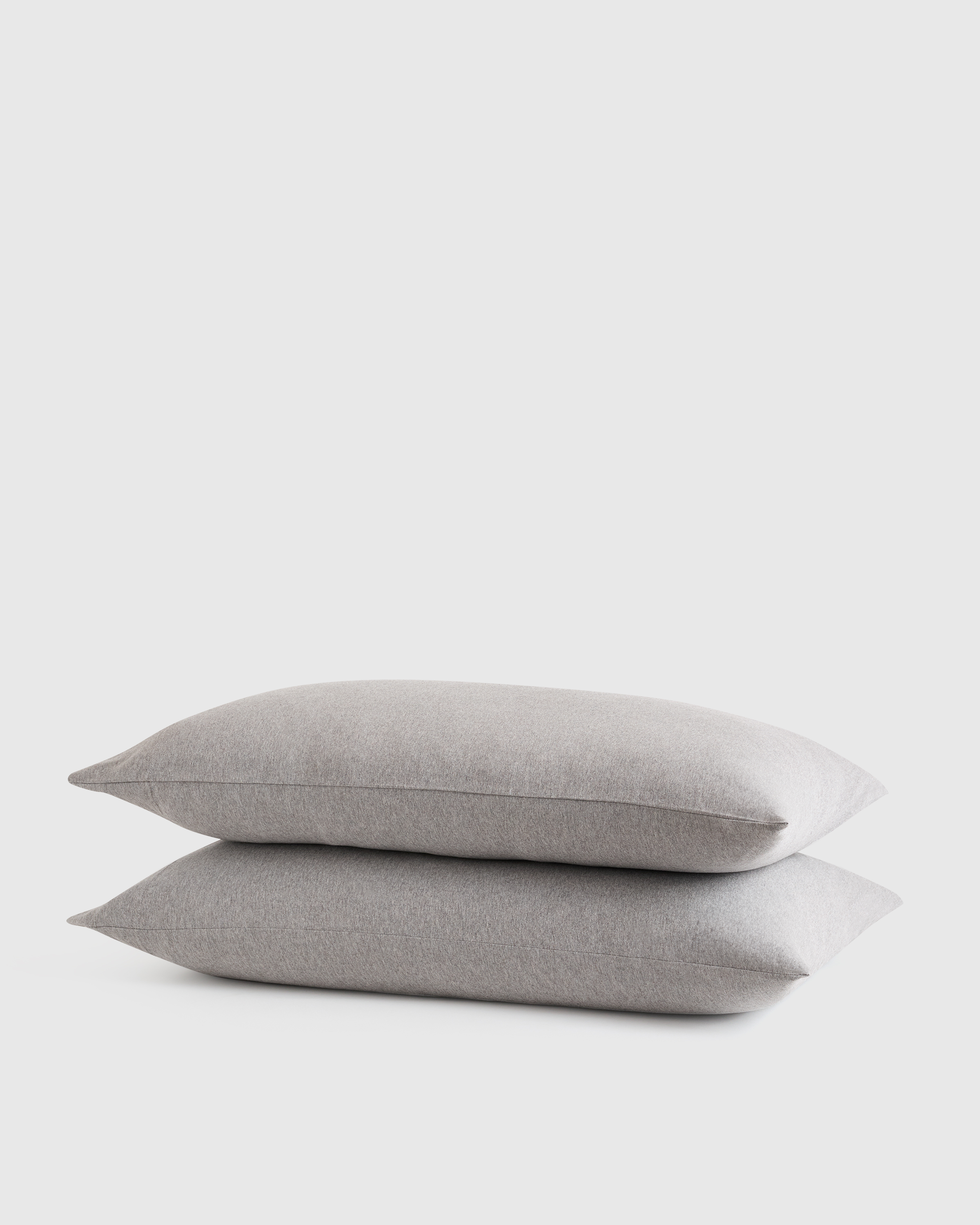 Heather Grey Organic Jersey Pillowcase Set