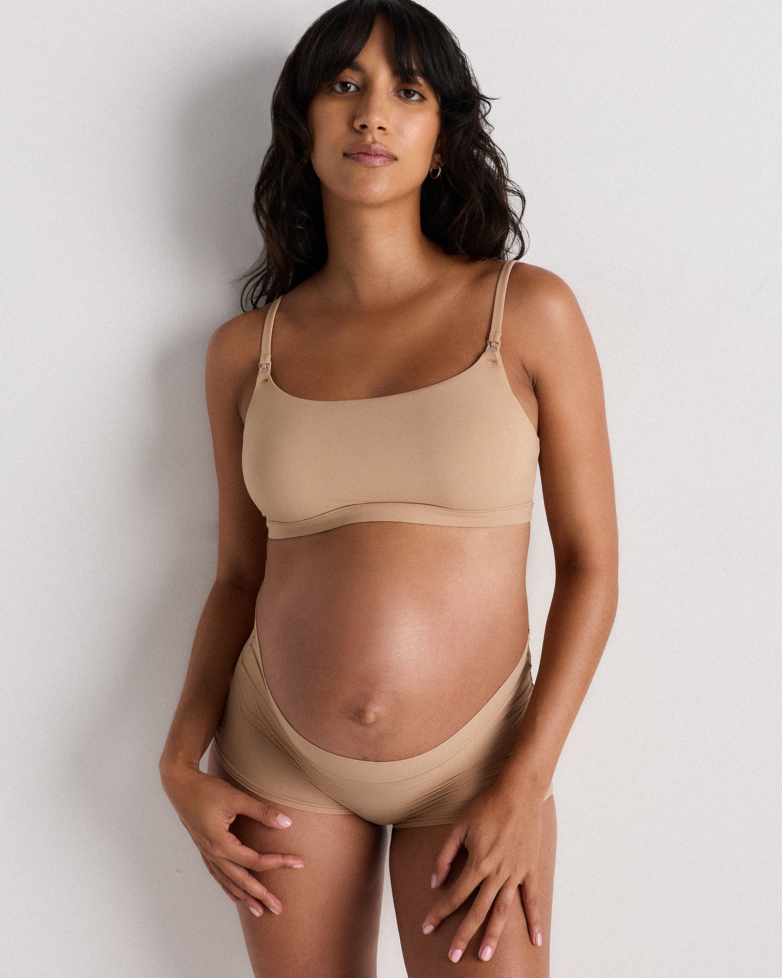 Sand Second Skin Nursing Scoop Bralette (2-pack)