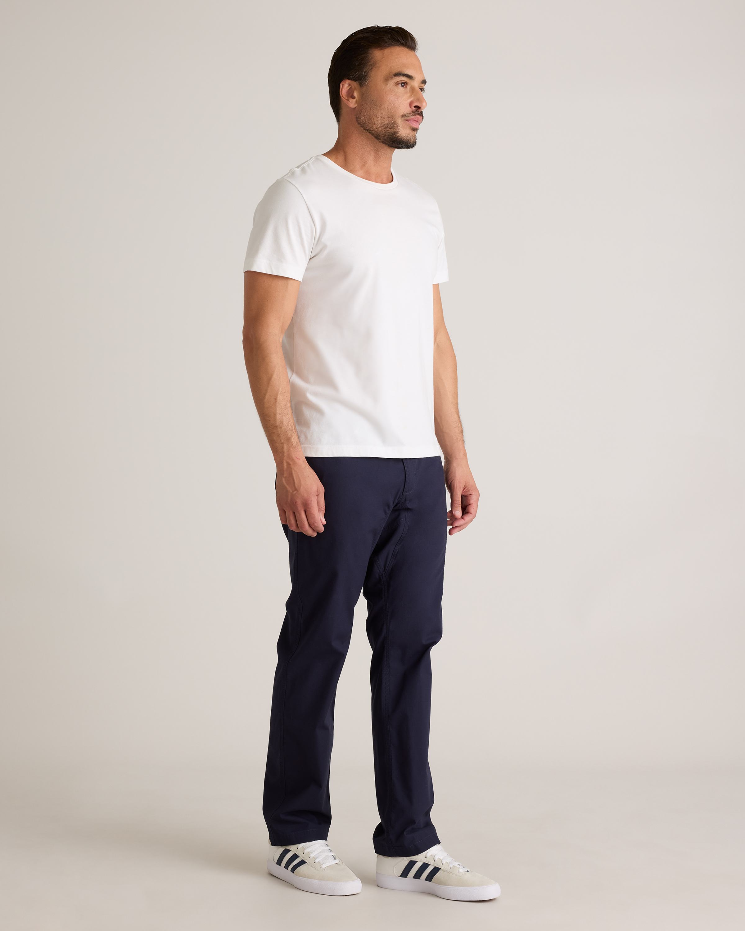 NEAT Fake Ripstop｜SROUSERS - Navy 44 Organic Stretch Ripstop Straight Pants in Deep Navy