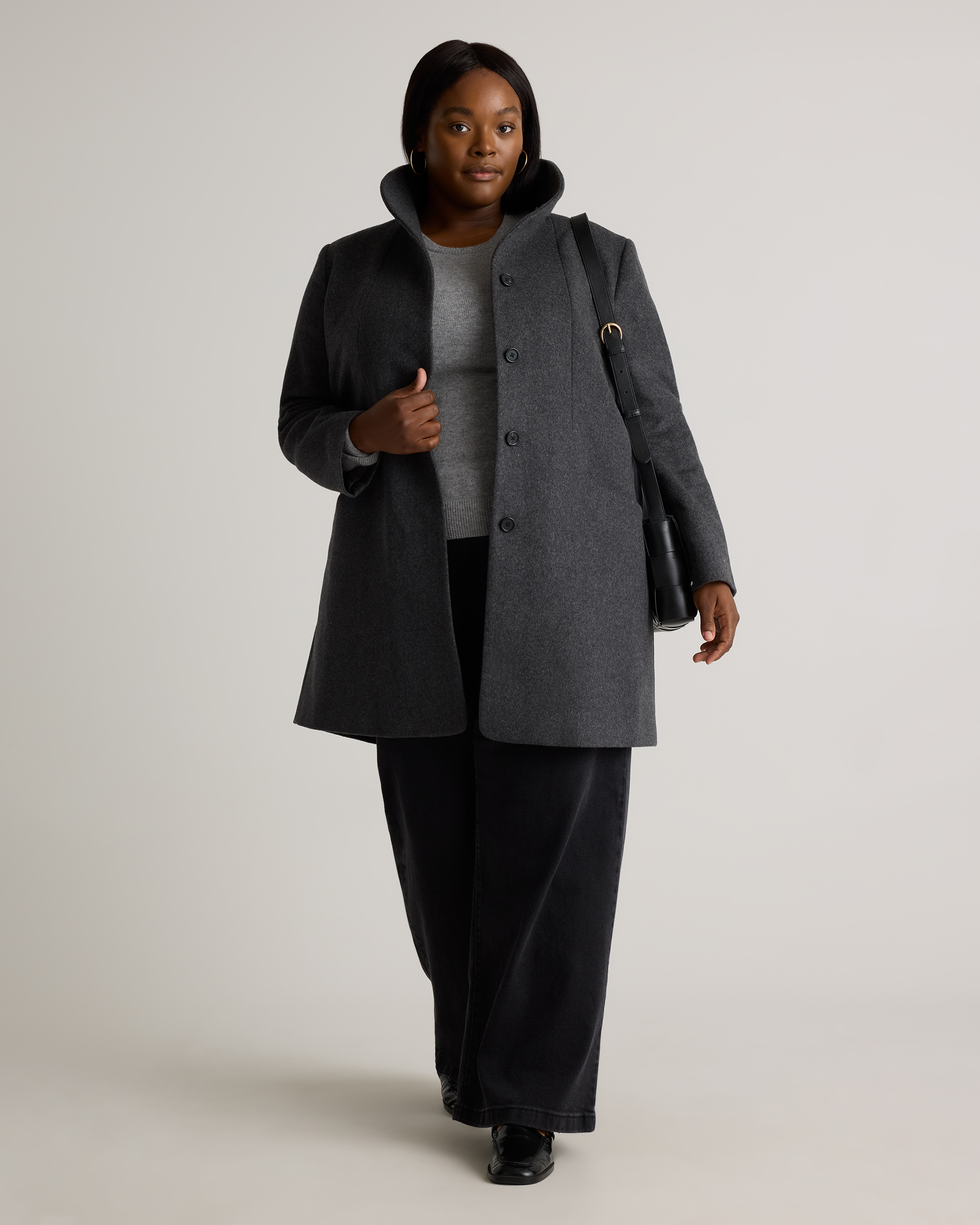 ジャケット・アウター mare Double Breasted Cocoon Coat Cocoon Coat Long | Black – Another Tomorrow