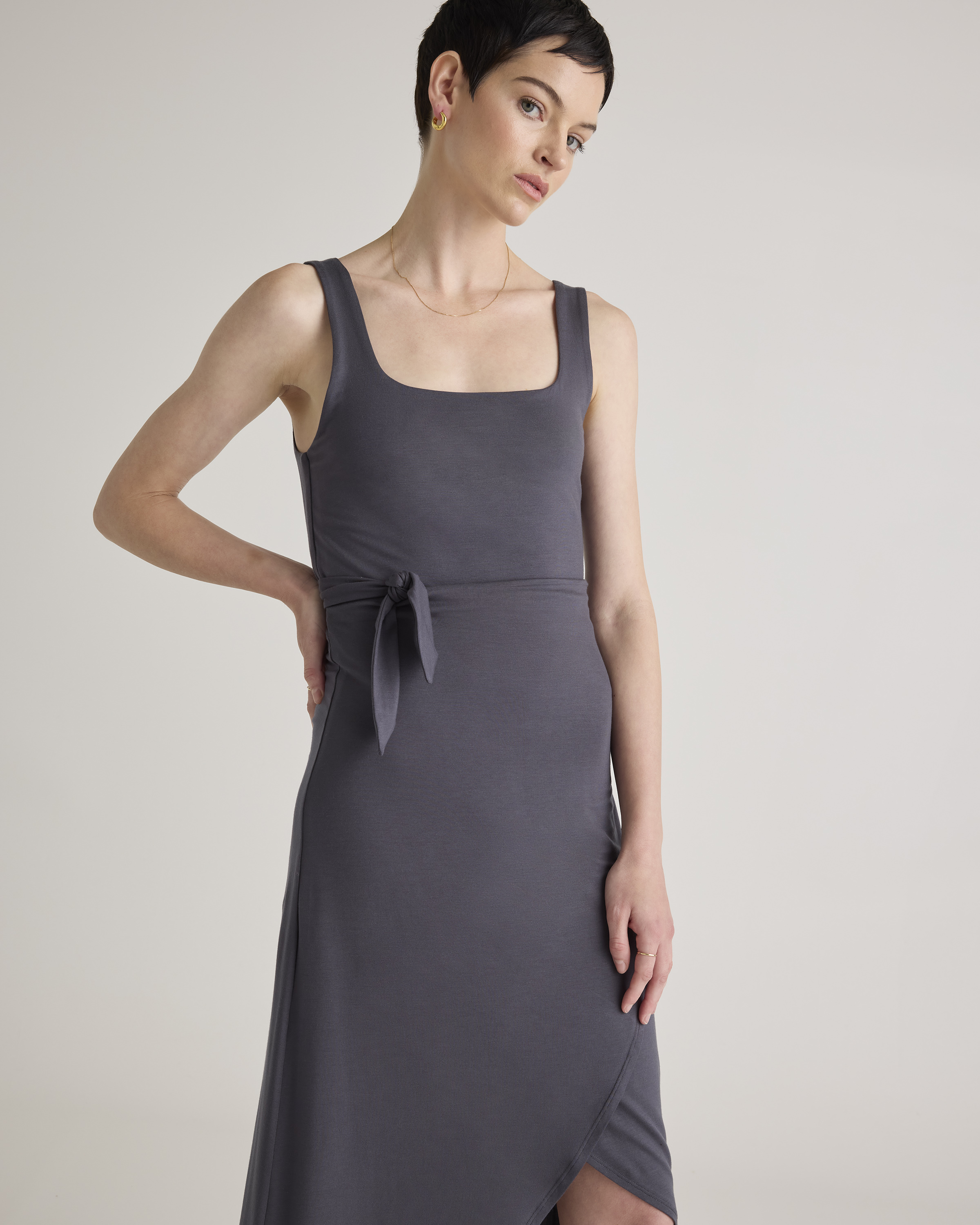 Tencel Jersey Side Tie Dress