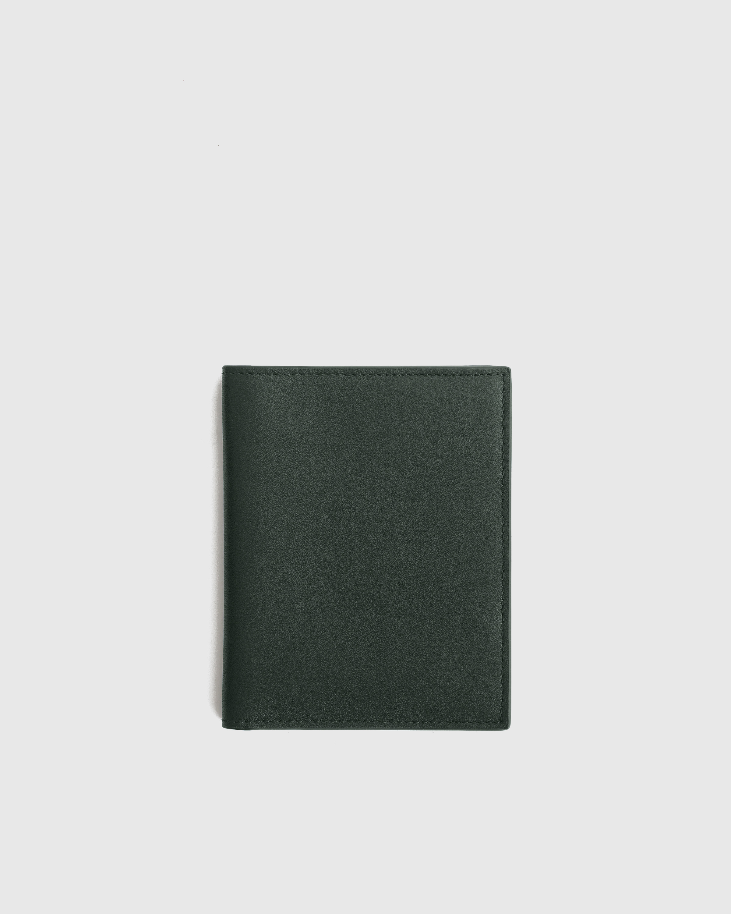Nappa Leather RFID Blocking Passport Holder in Dark Green