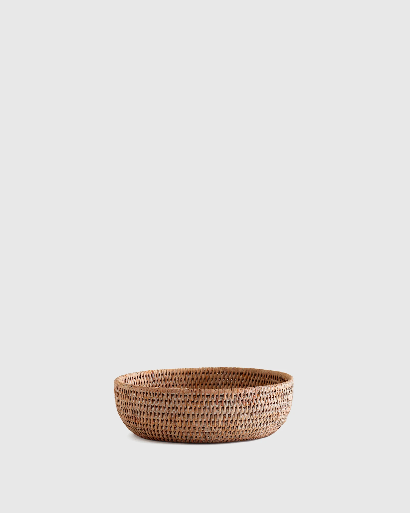 Handwoven Rattan Bowl - Honey