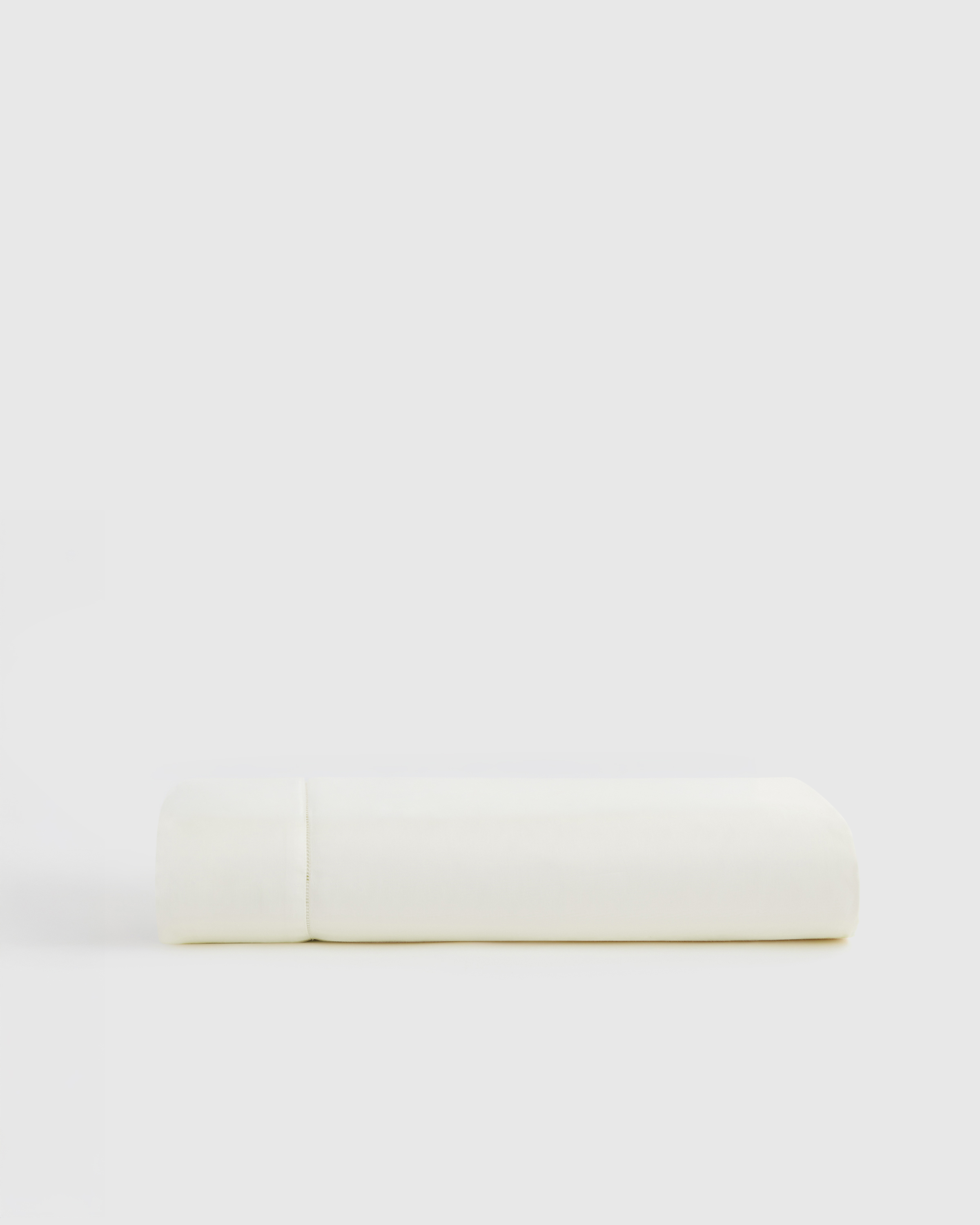 Ivory Giza Egyptian Cotton Sateen Flat Sheet