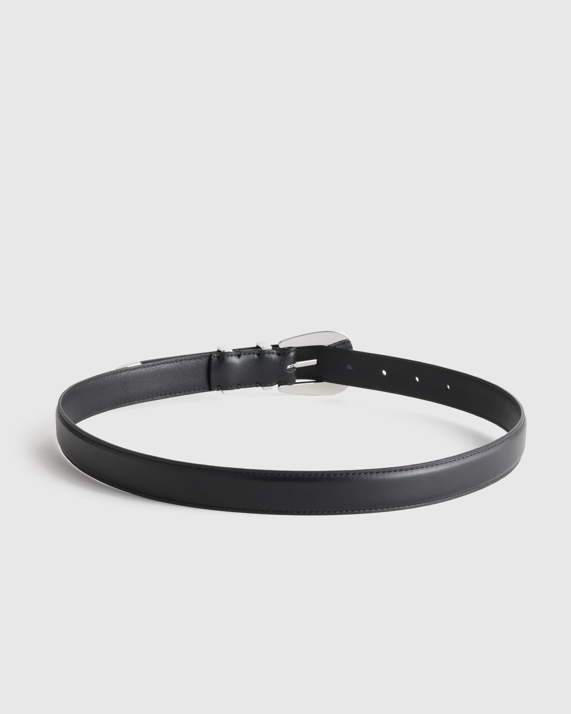 NWOT Quince Lola European Leather Western Belt Black Medium Lola European Leather Western Belt in Black/Gold main image 4