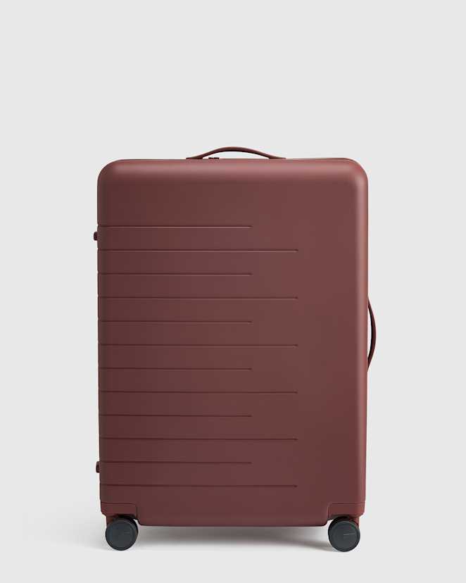 Cocoa Brown Expandable Large Check-In Suitcase