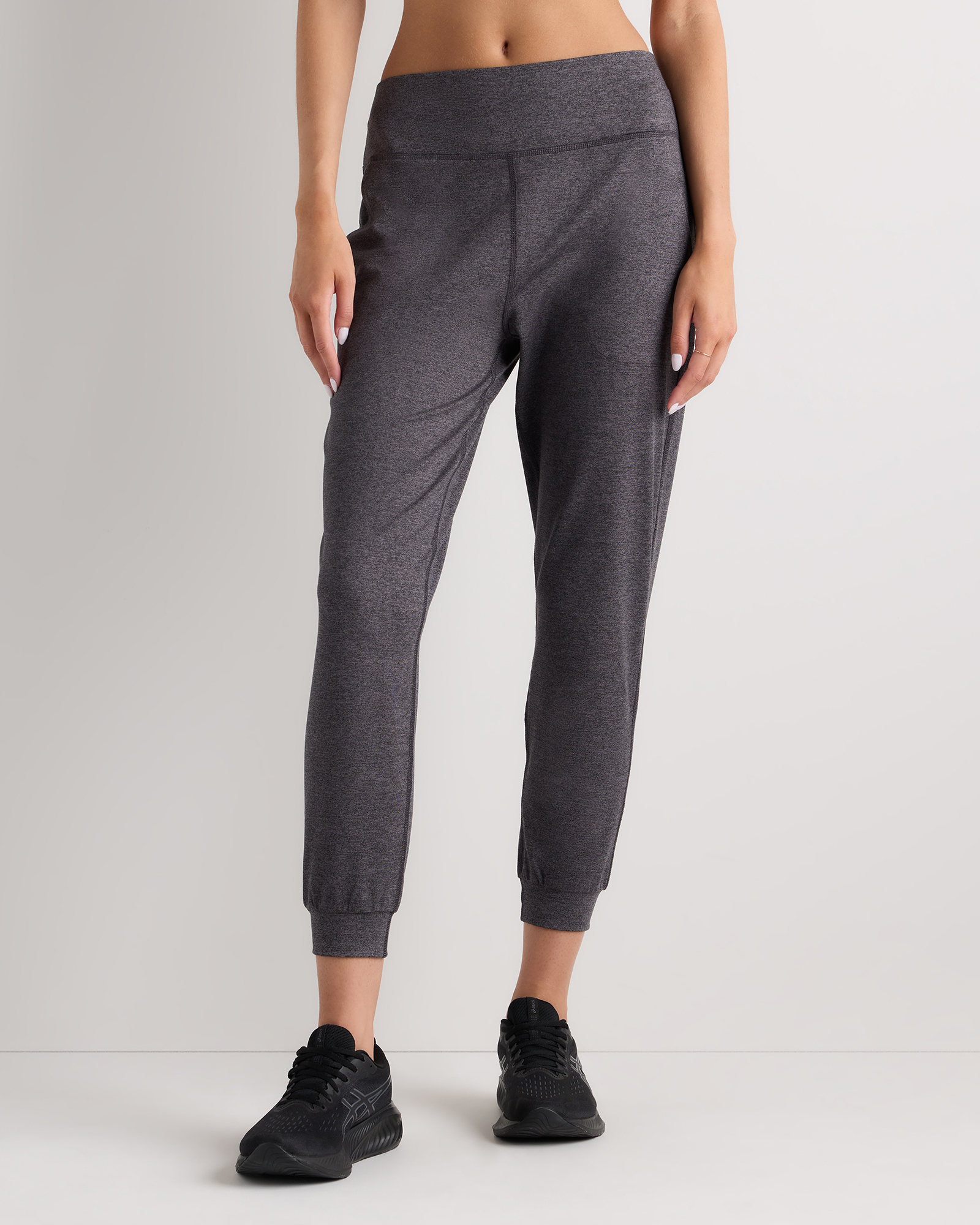 Heather Charcoal Ultra-Soft Mid-Rise Jogger