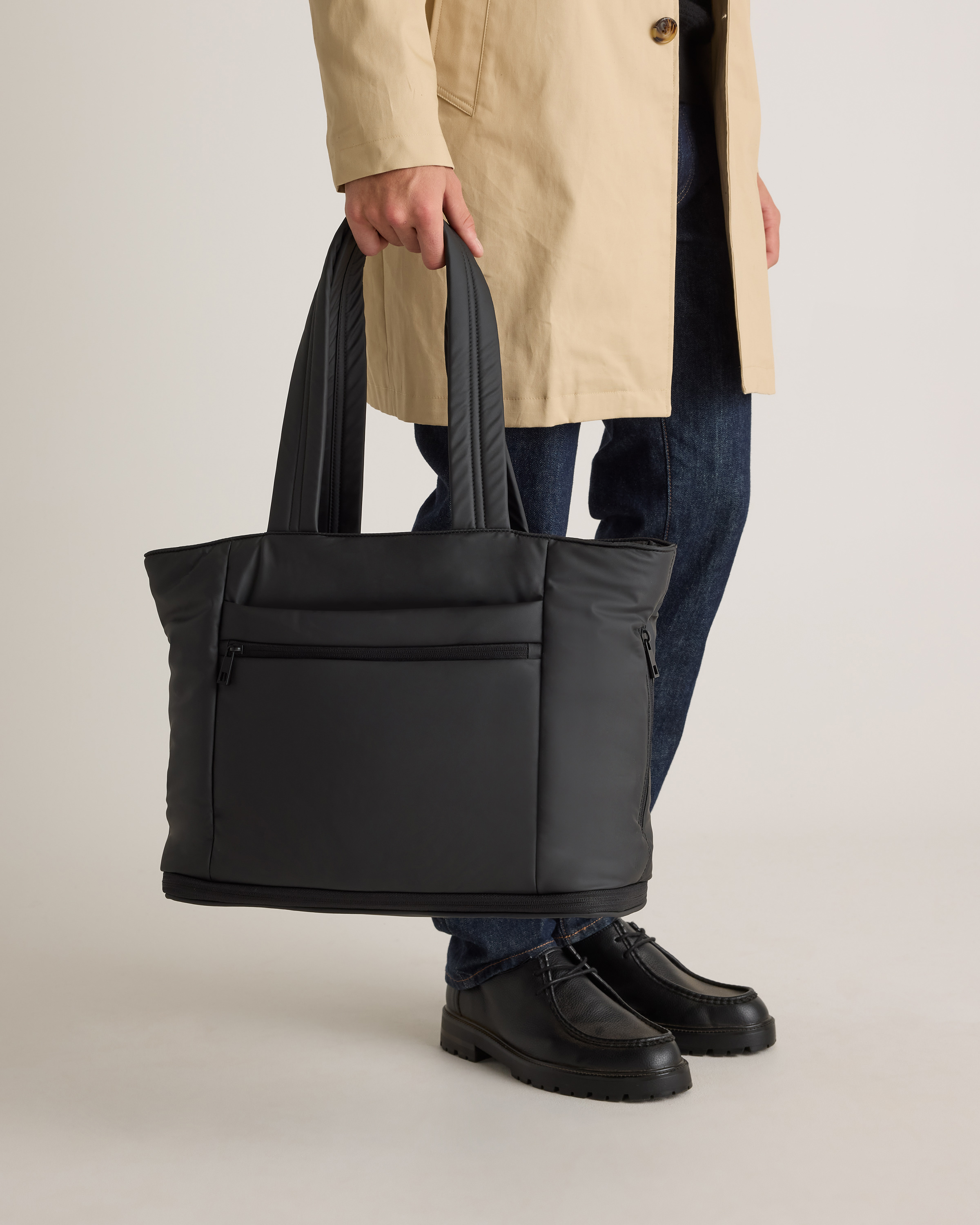 Water Repellent Puff Expandable Tote - Thumbnail 5