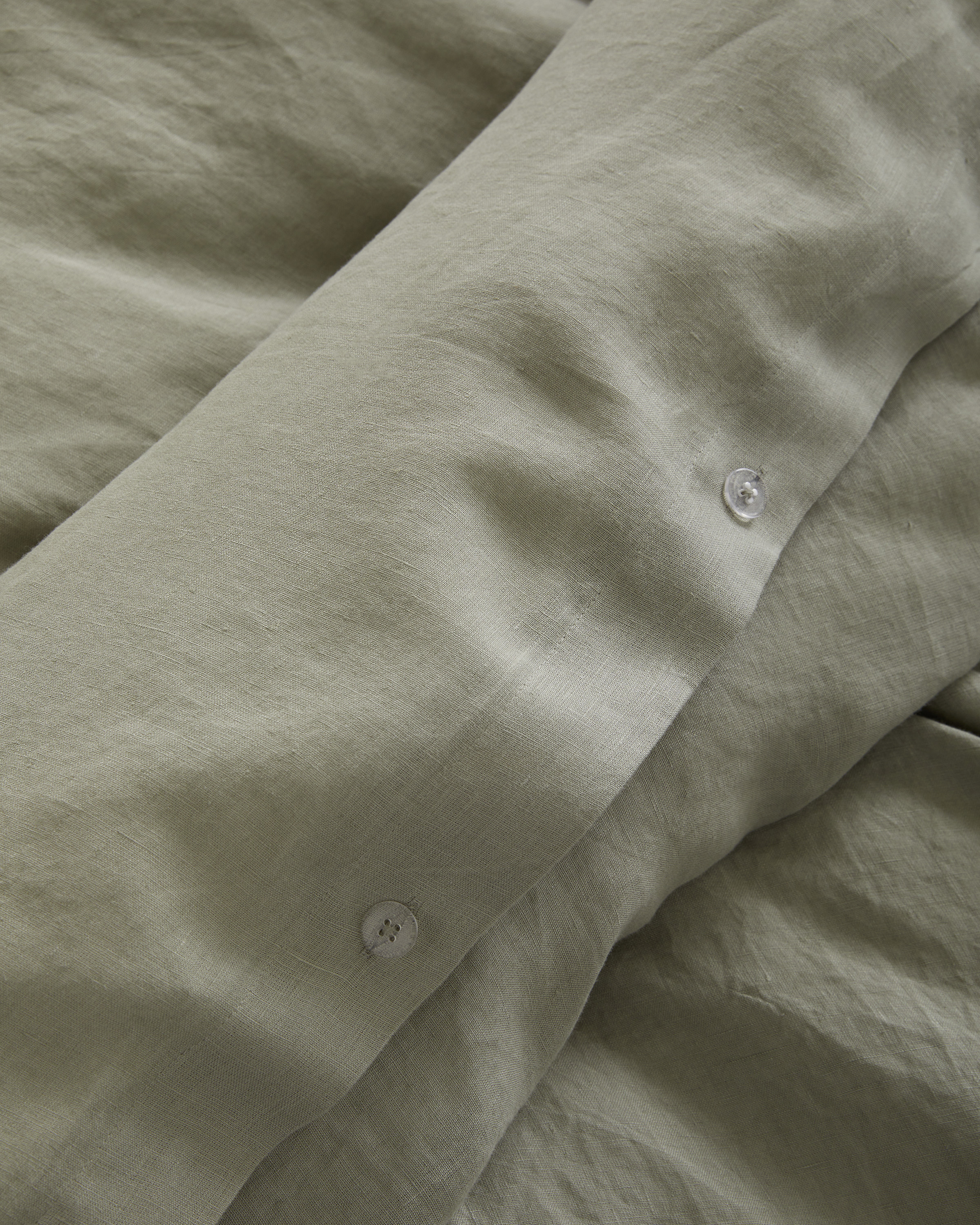 European Linen Duvet Cover Set - Full/QueenSize Chart, Willowleaf