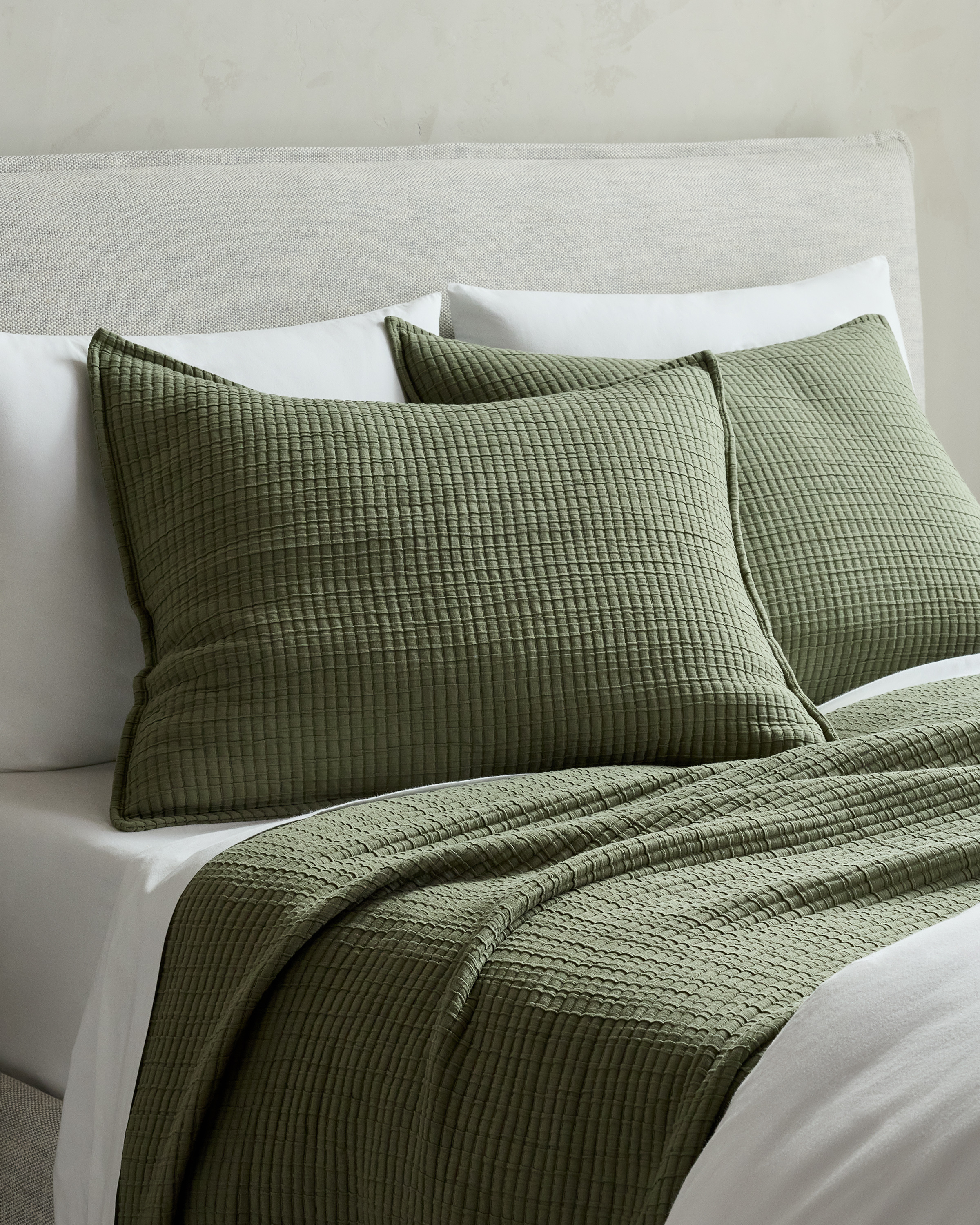 Organic Ribbed Cotton Shams