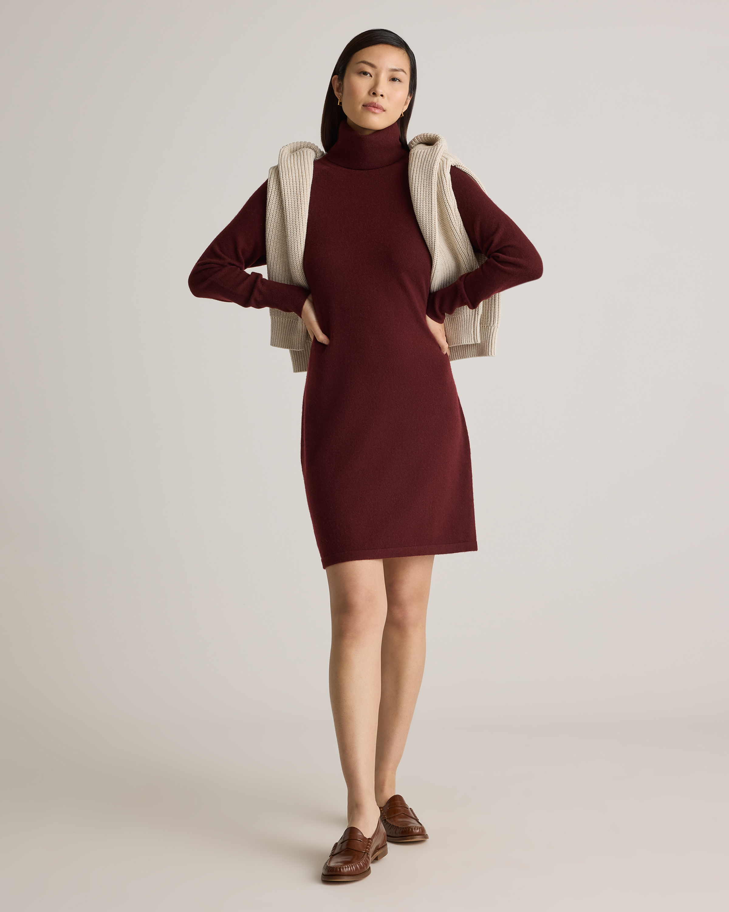 burgundy sweater dress Wish You Well Burgundy Sweater Dress