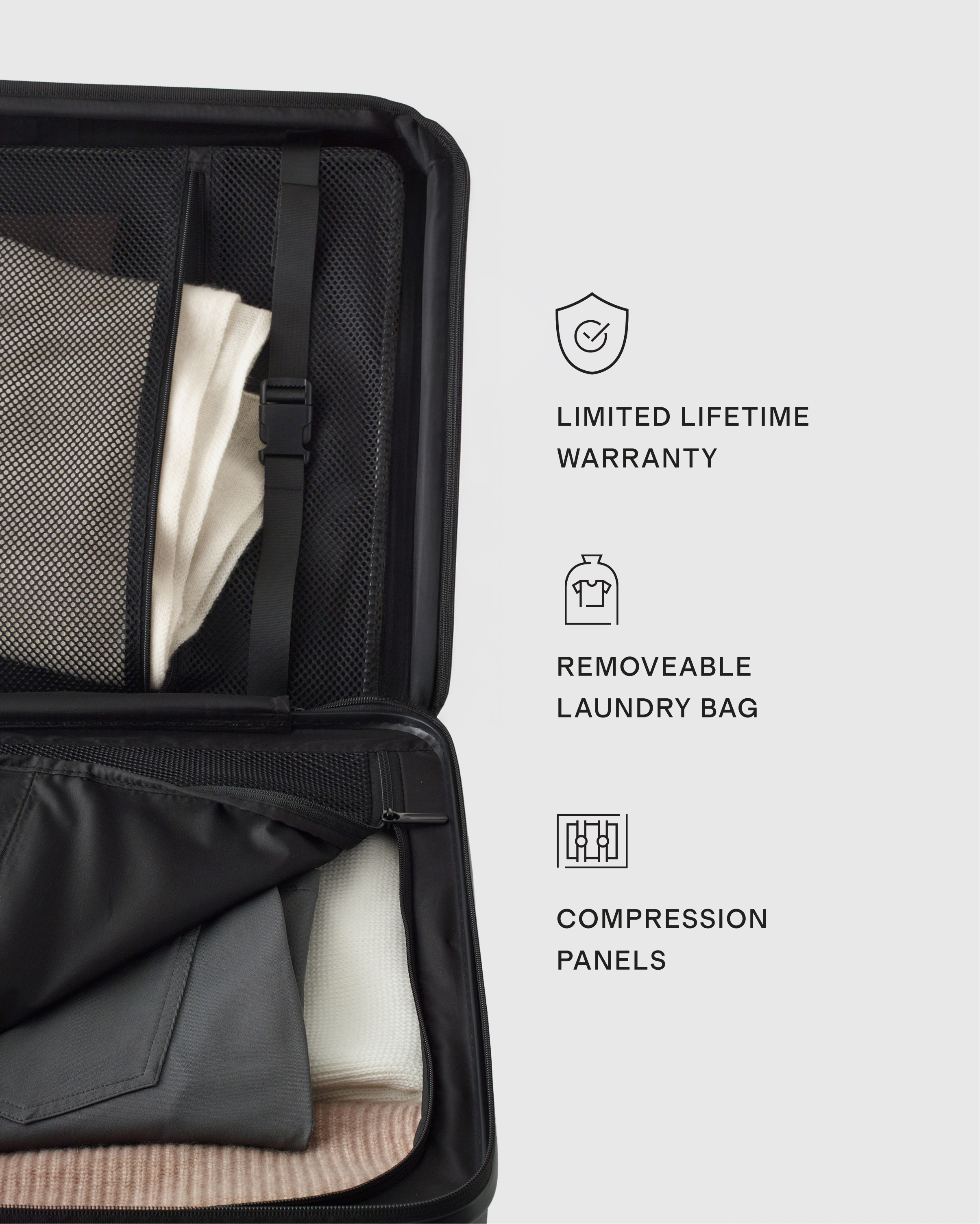 Front Pocket Carry-On Suitcase in Wine