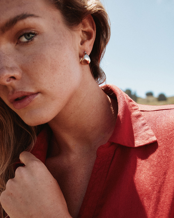 Gold Vermeil Globe Boho Hoops