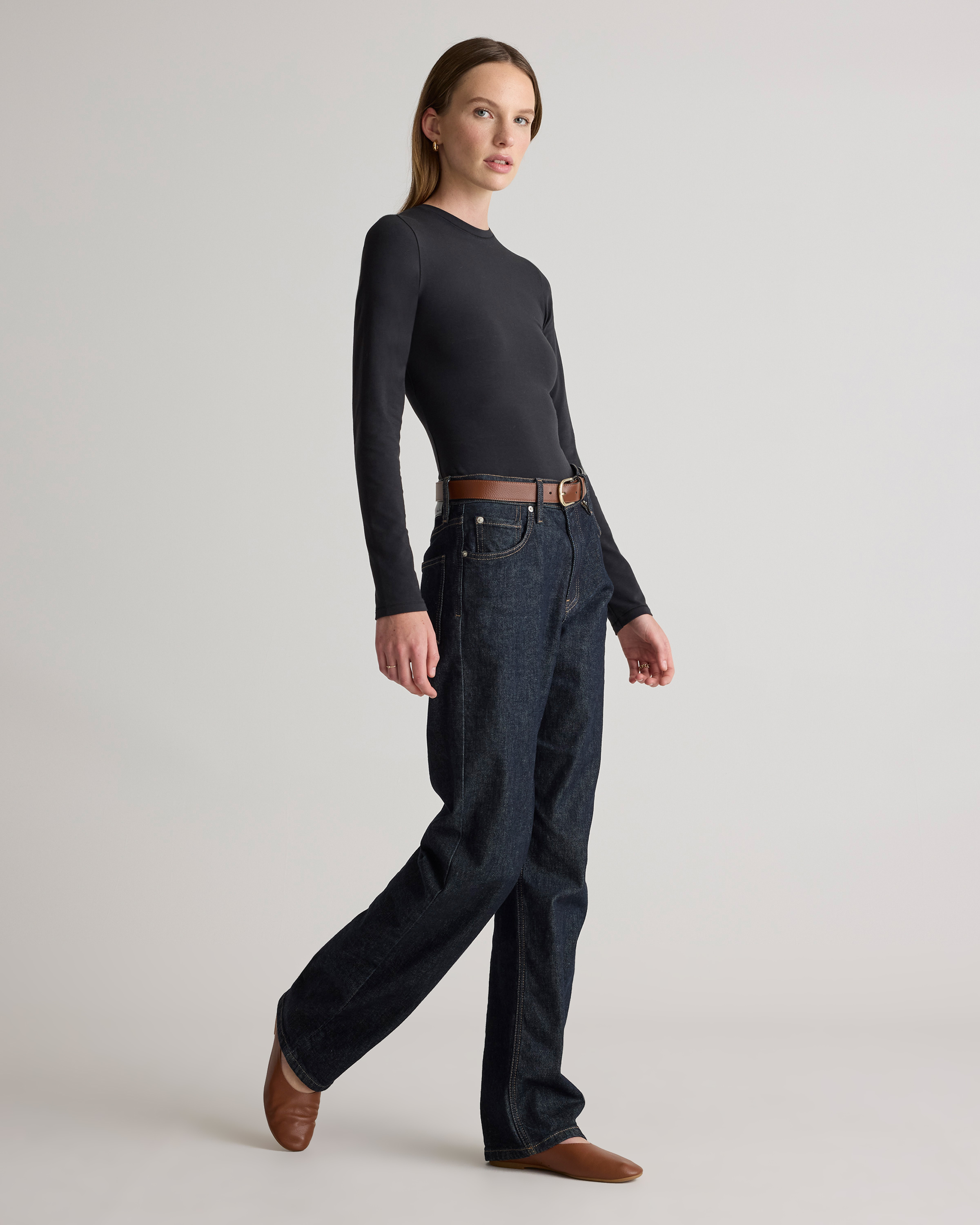 Tシャツ・カットソー SAINT LAURENT LONG-SLEEVED STRETCH JERSEY TOP LONG SLEEVES T-SHIRT | Saint Laurent | YSL MC