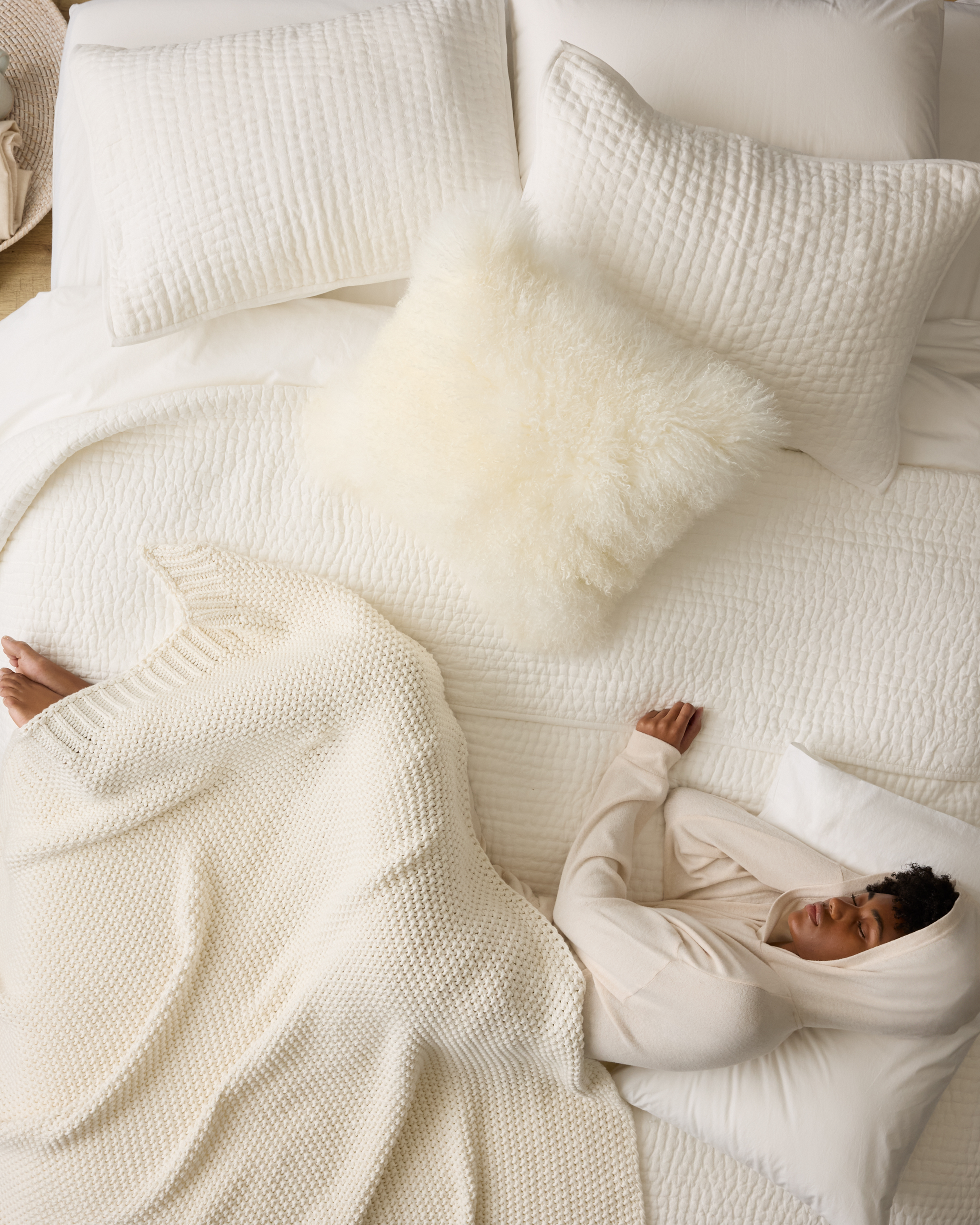 Cotton Fisherman Throw - Ivory