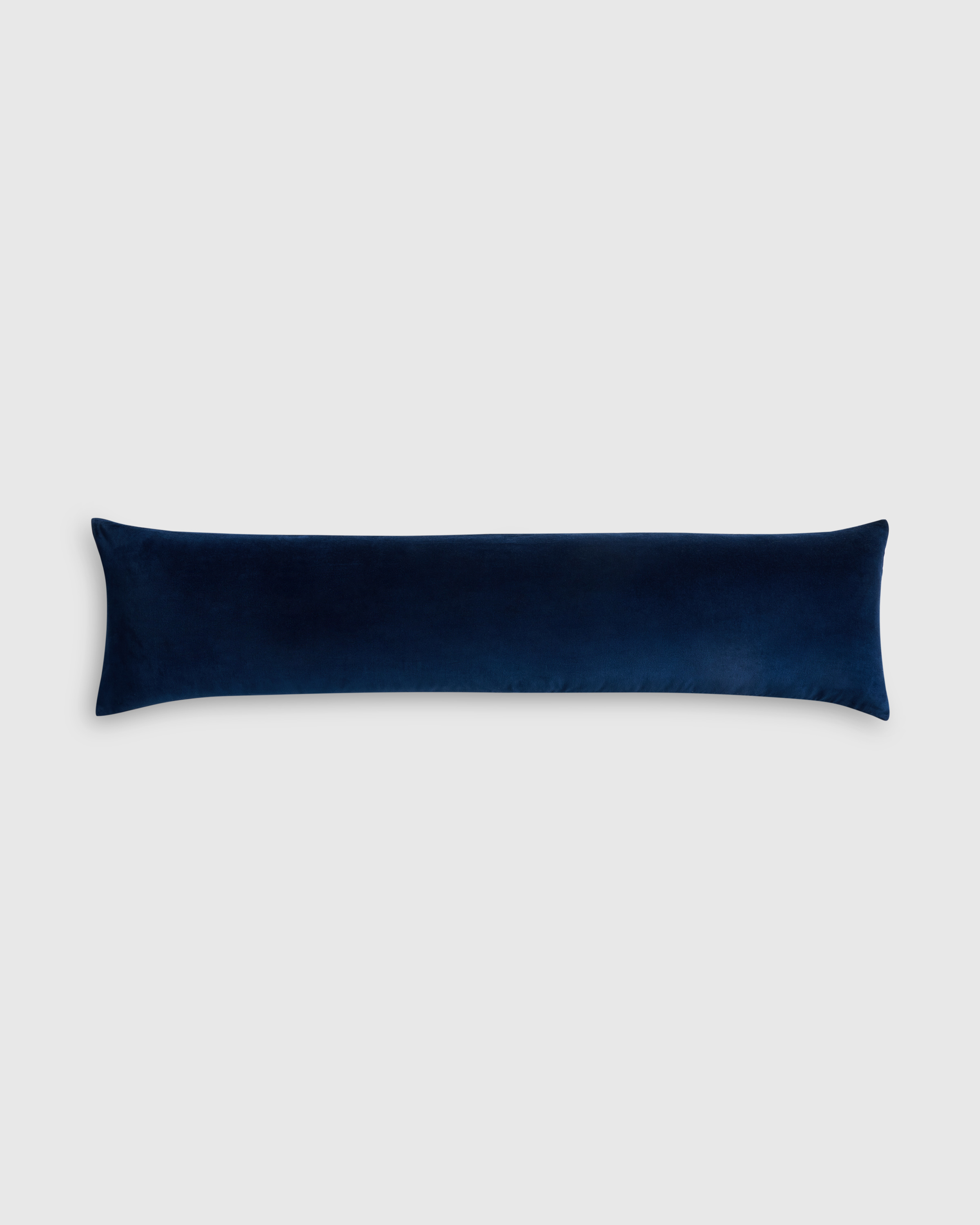 Navy Cotton Velvet Oversized Lumbar Pillow Cover