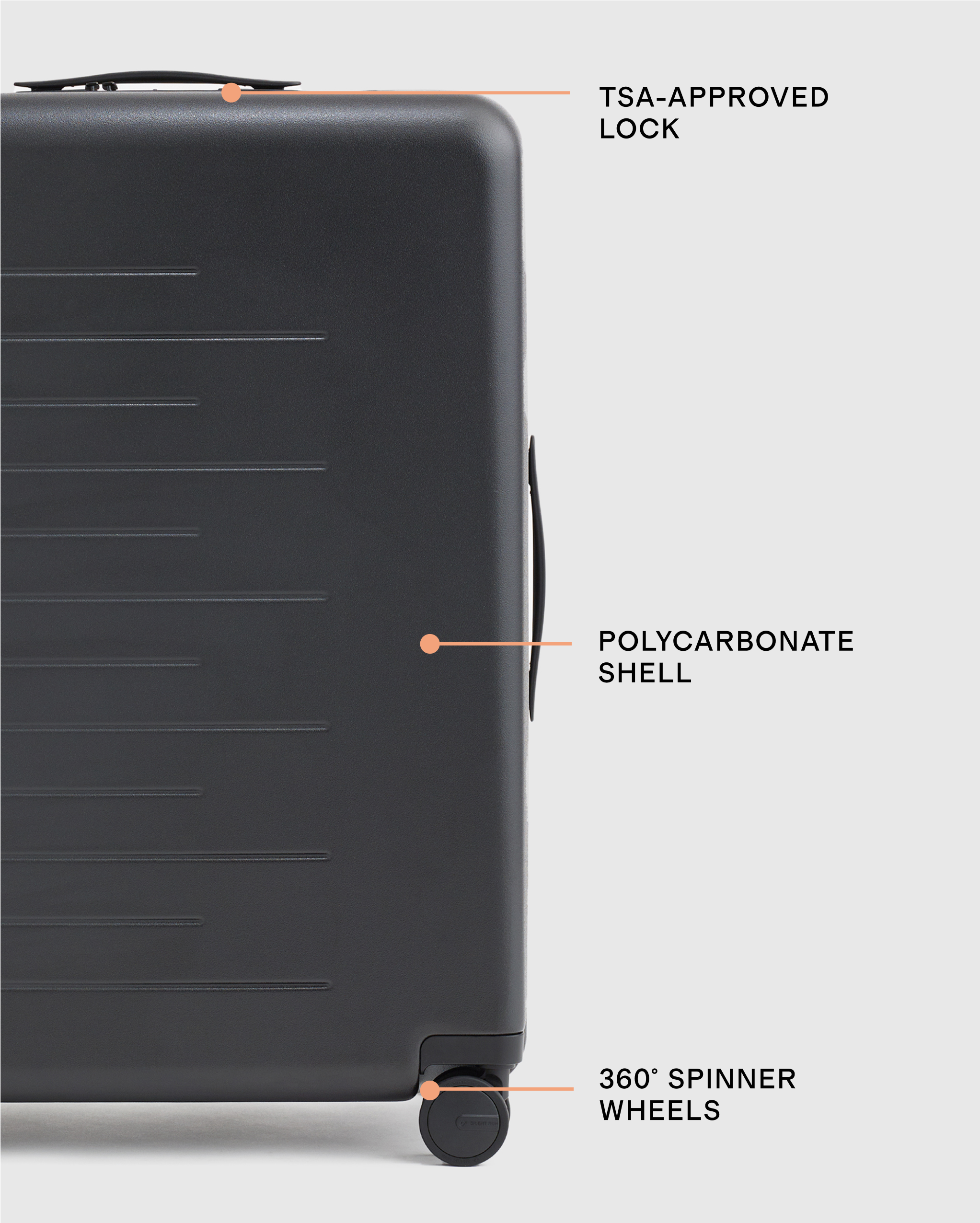 Large Check-In Suitcase (black)