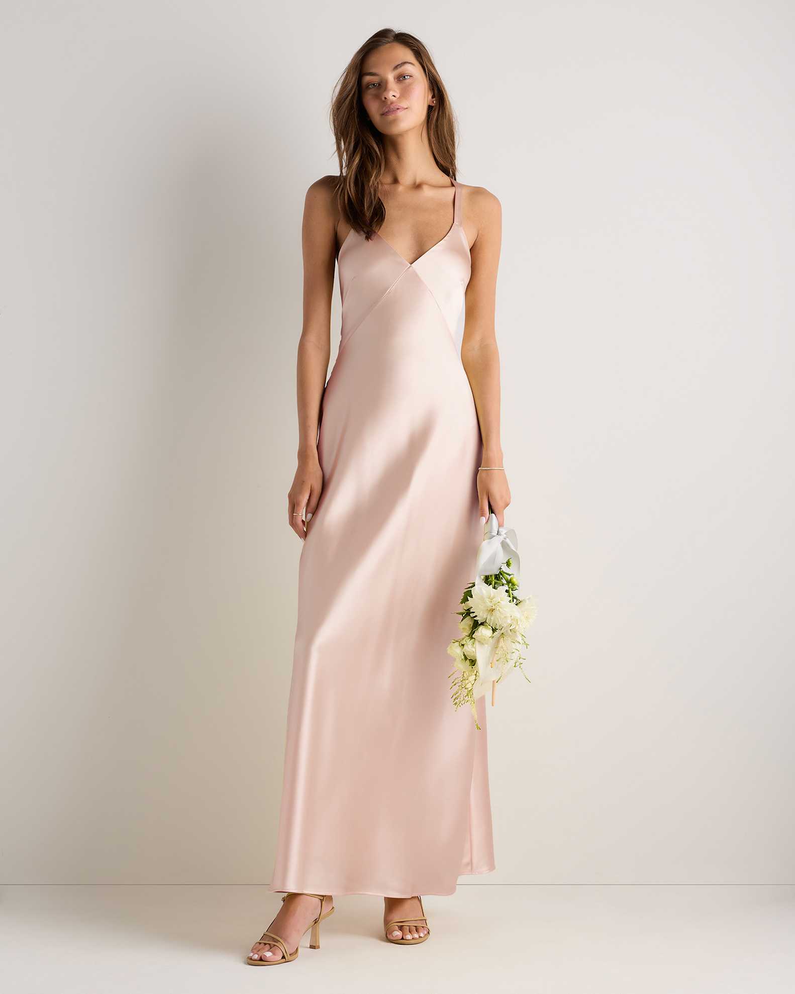 silk stretch satin dress Stretch Satin Sleek Long Glitter Prom Dress