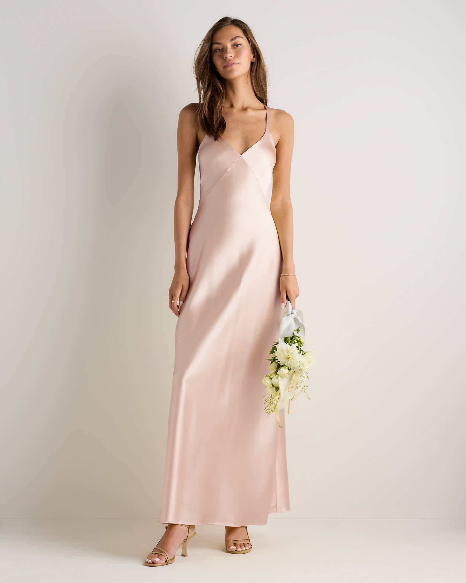 silk stretch satin dress Persephone Stretch Satin One-Shoulder Bridesmaid Dress