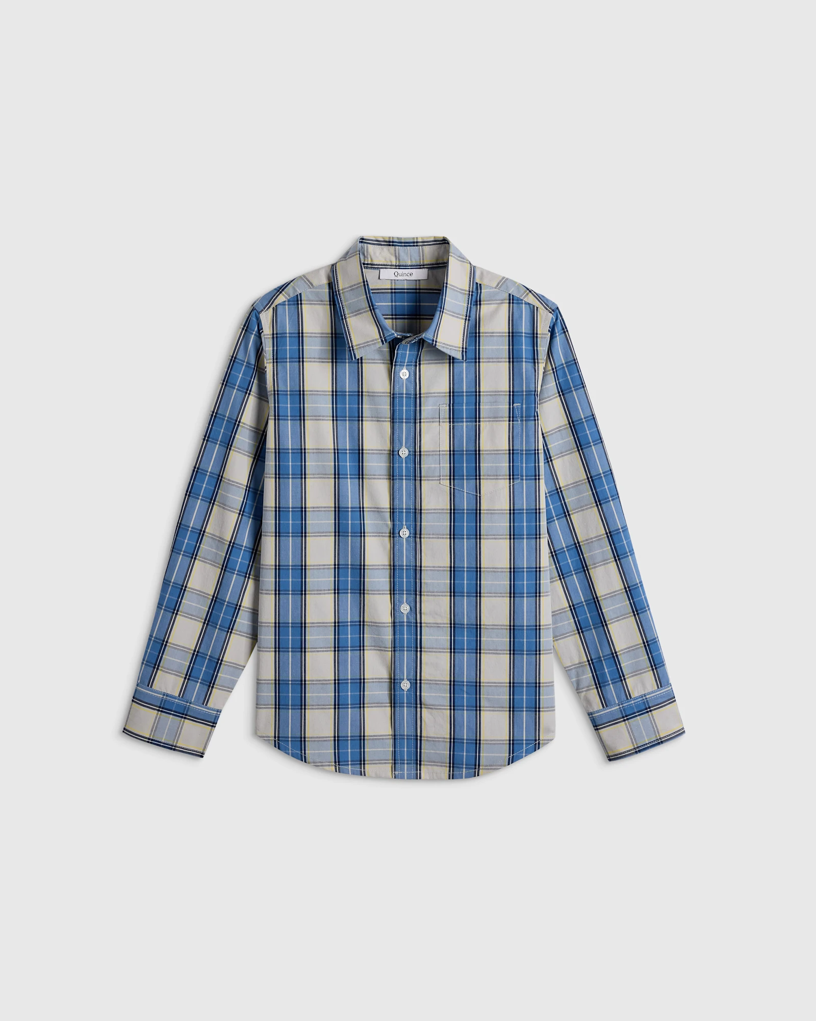 100% Cotton Poplin Printed Long Sleeve Button Down - Toddler Boy