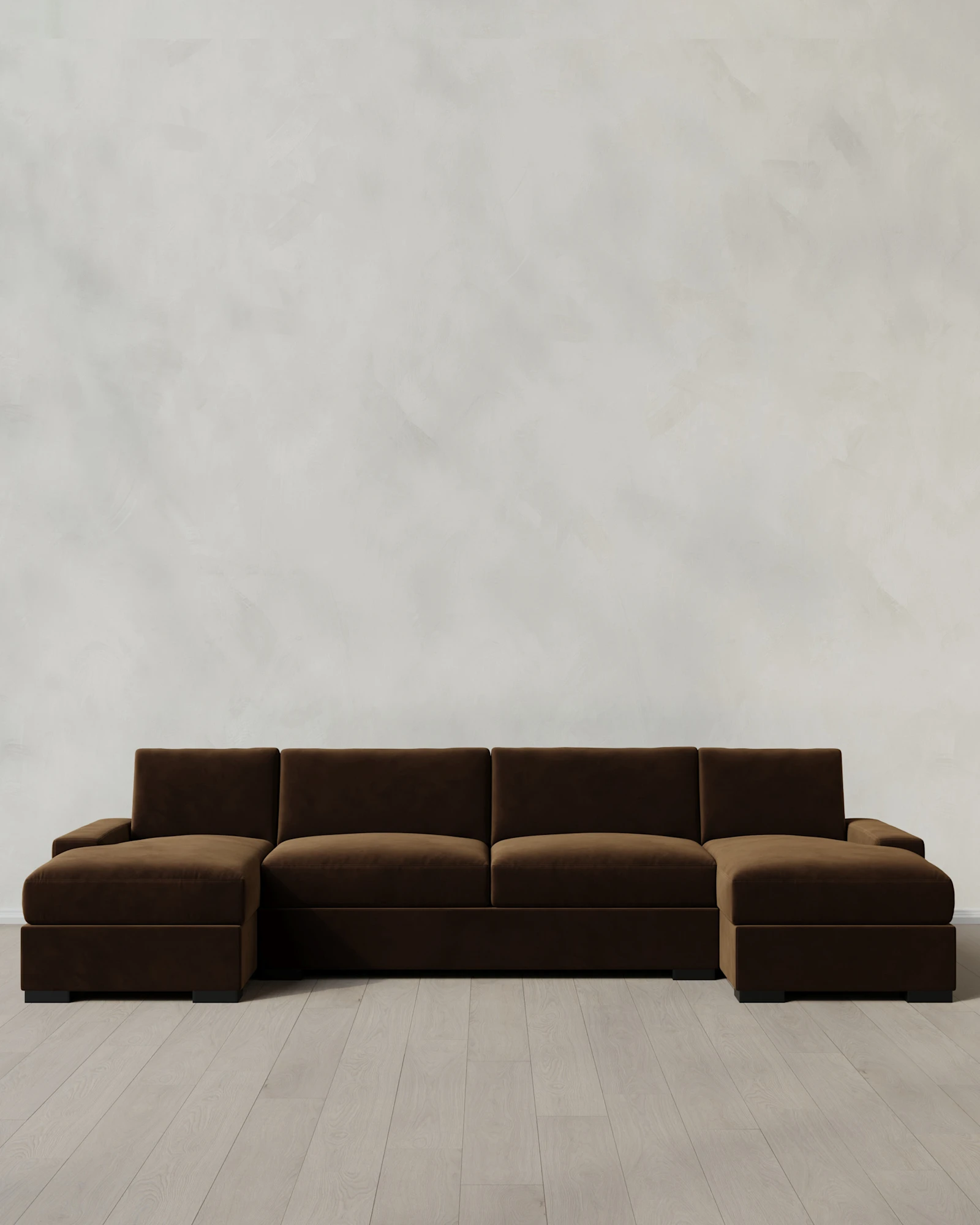 Stillman Performance Velvet U Sectional in Java
