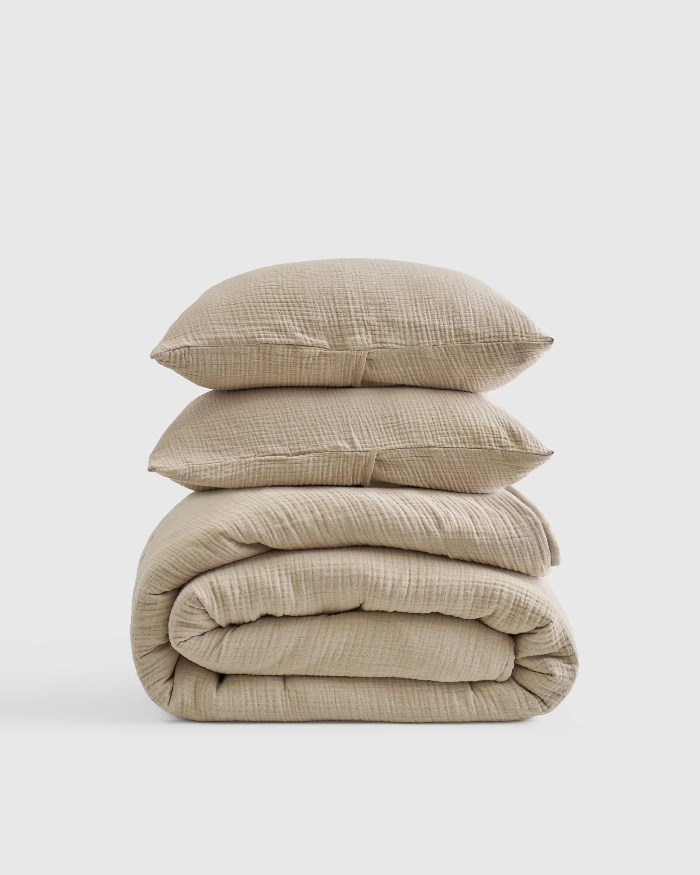 Dune Organic Airy Gauze Dream Quilt Set